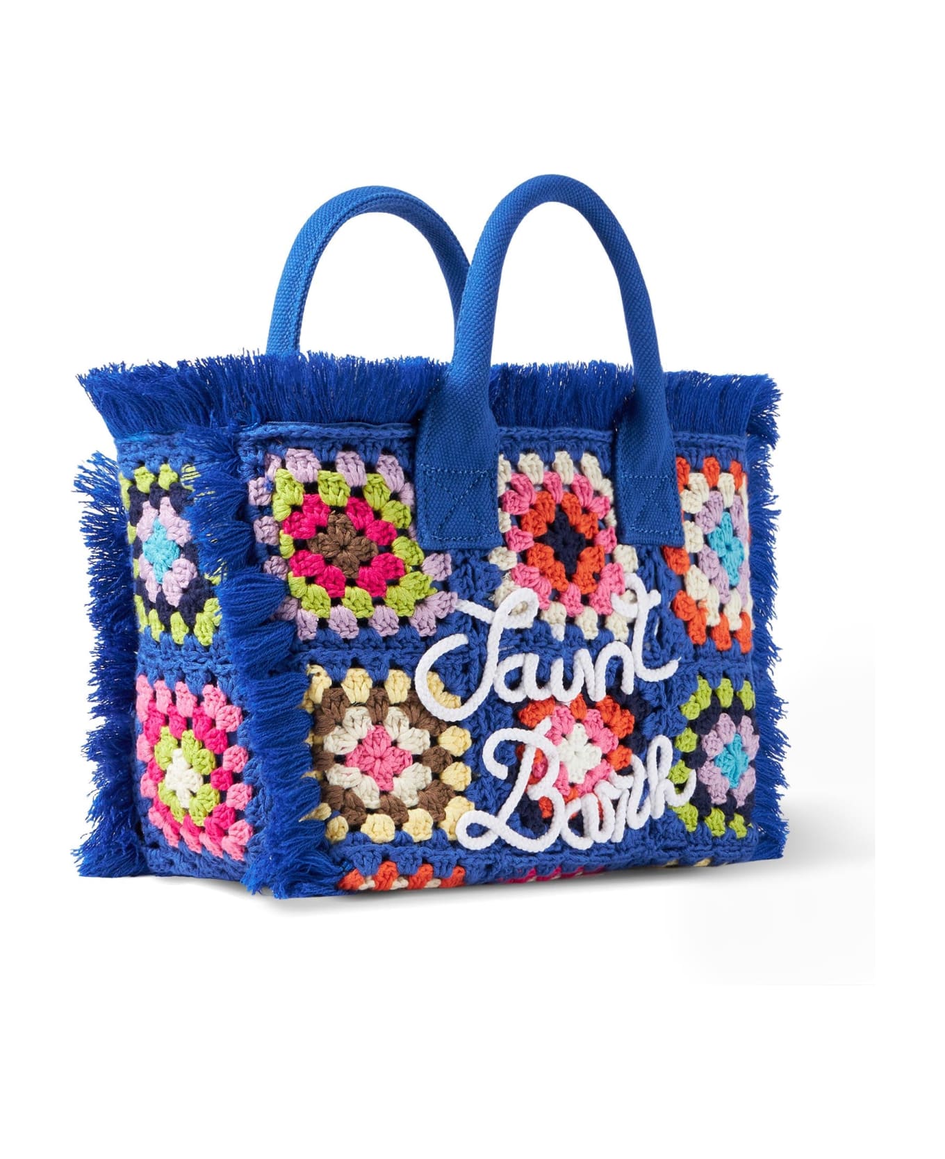MC2 Saint Barth Colette Blue Crochet Handbag - BLUE