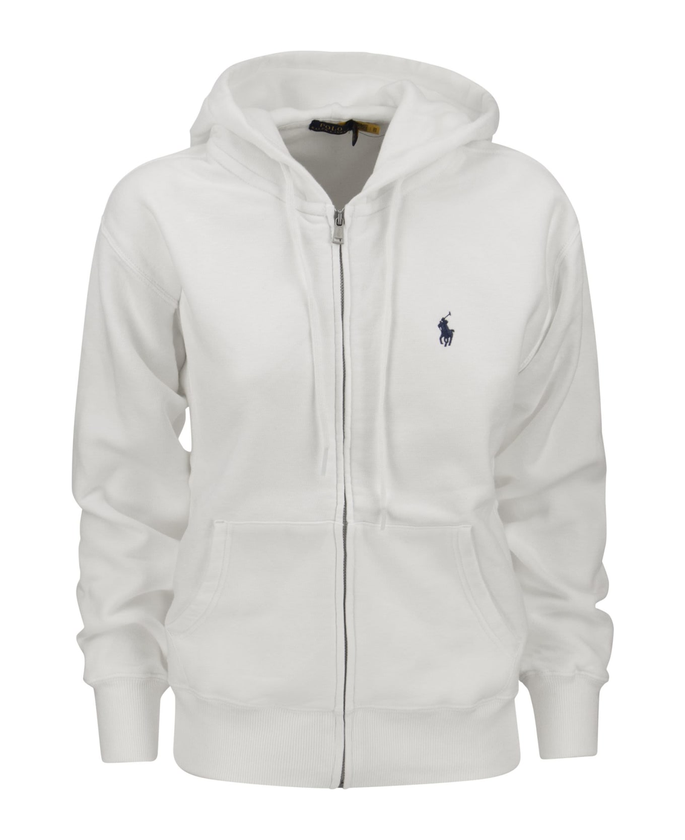 Ralph Lauren Hoodie With Zip - White