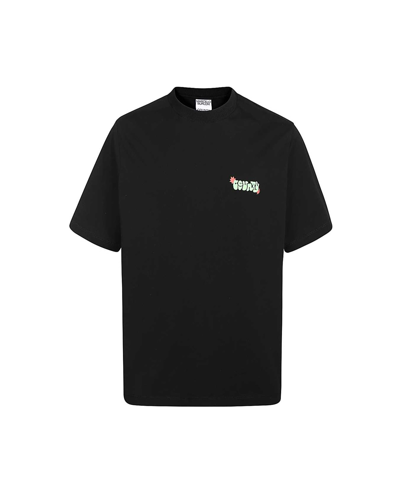 Marcelo Burlon Cotton T-shirt - black