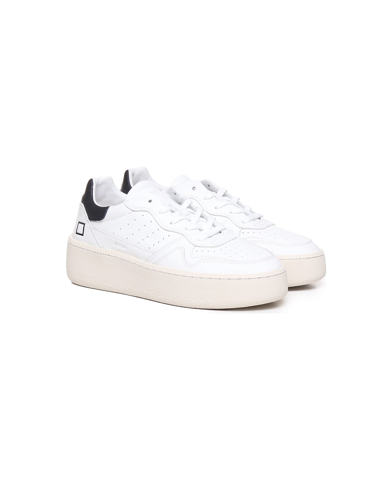 D.A.T.E. Sfera Basic Sneakers - White-black スニーカー