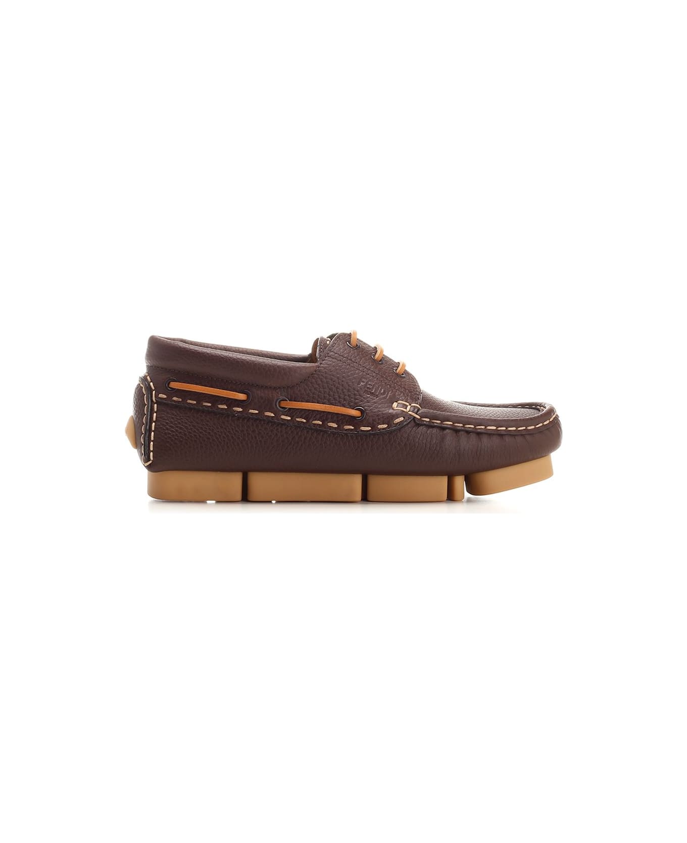 Fendi "fendi Deck" Boat Shoes - Brown