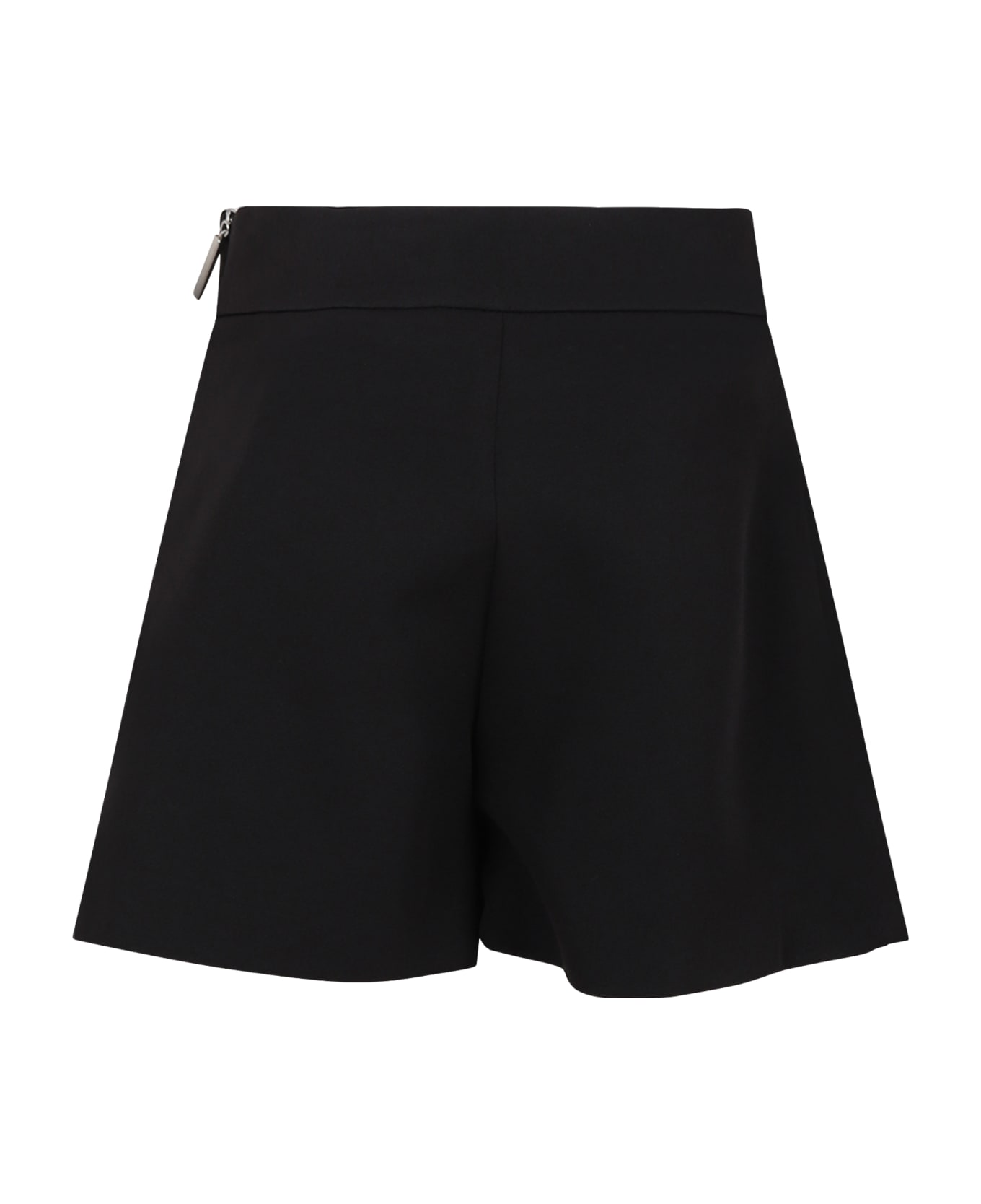 MSGM Black Shorts For Girl With Rhinestones - Black ボトムス
