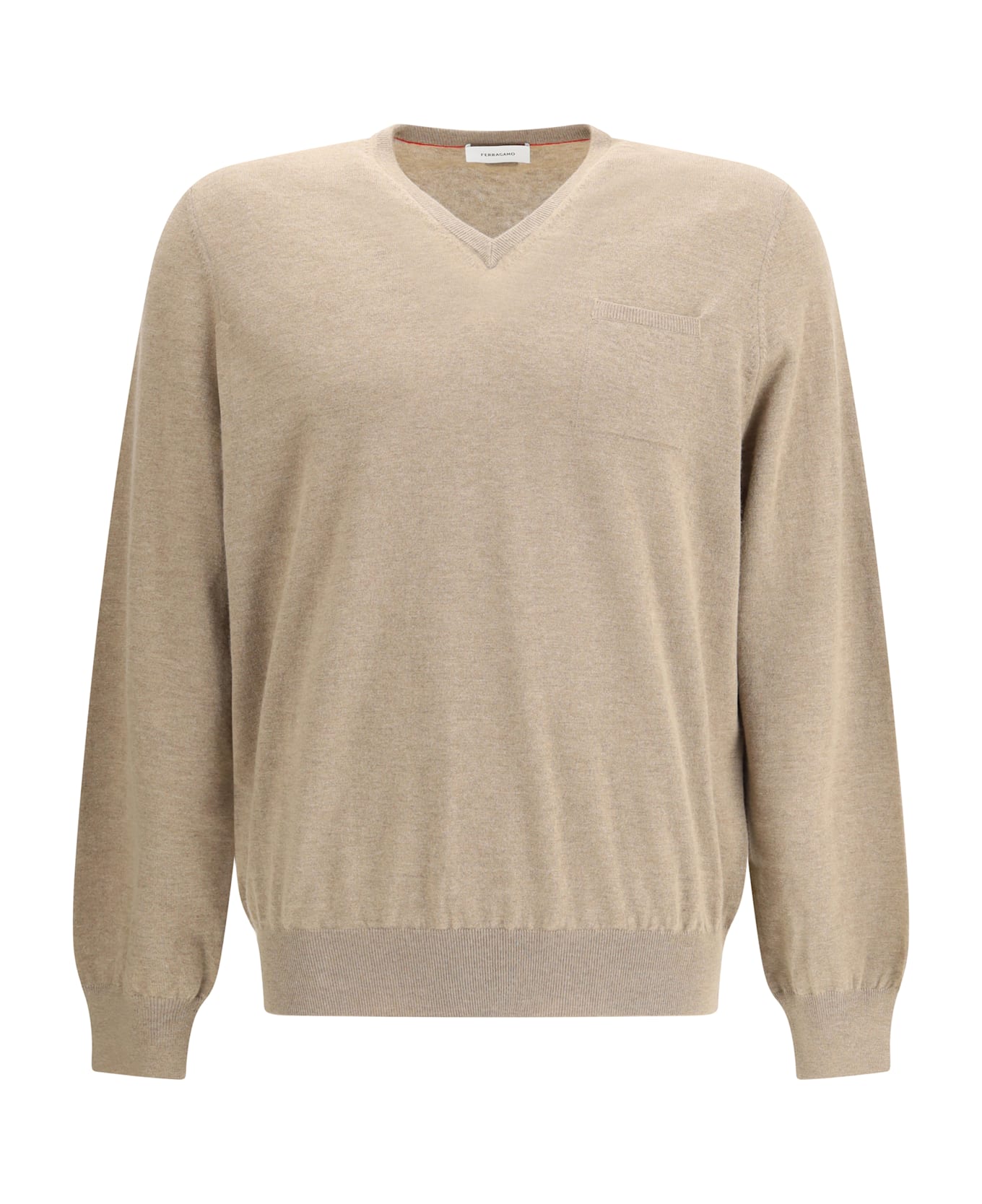 Ferragamo Pocket-detail Sweater