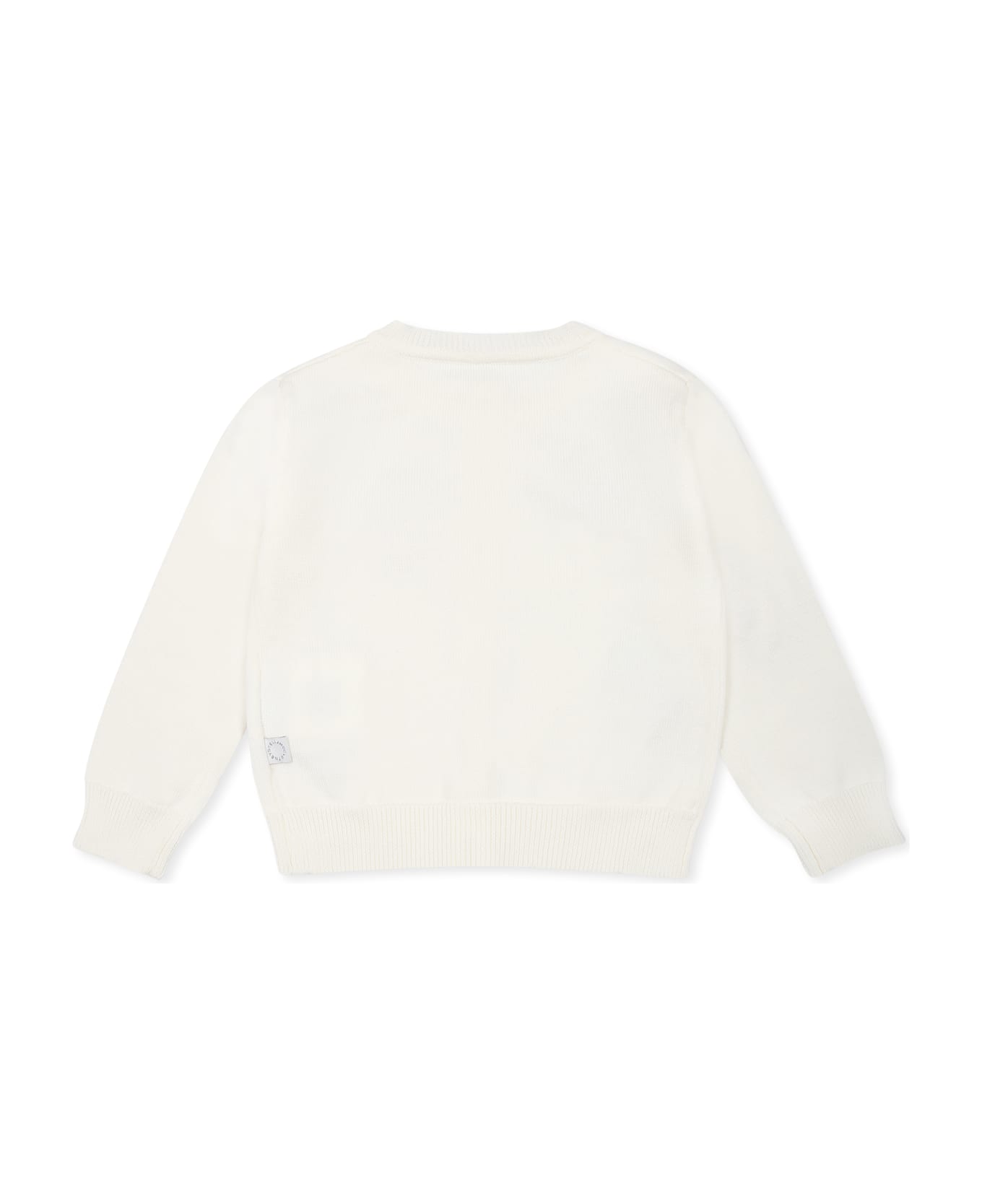 Stella McCartney Kids Ivory Cardigan For Baby Girl With Strawberries - Ivory