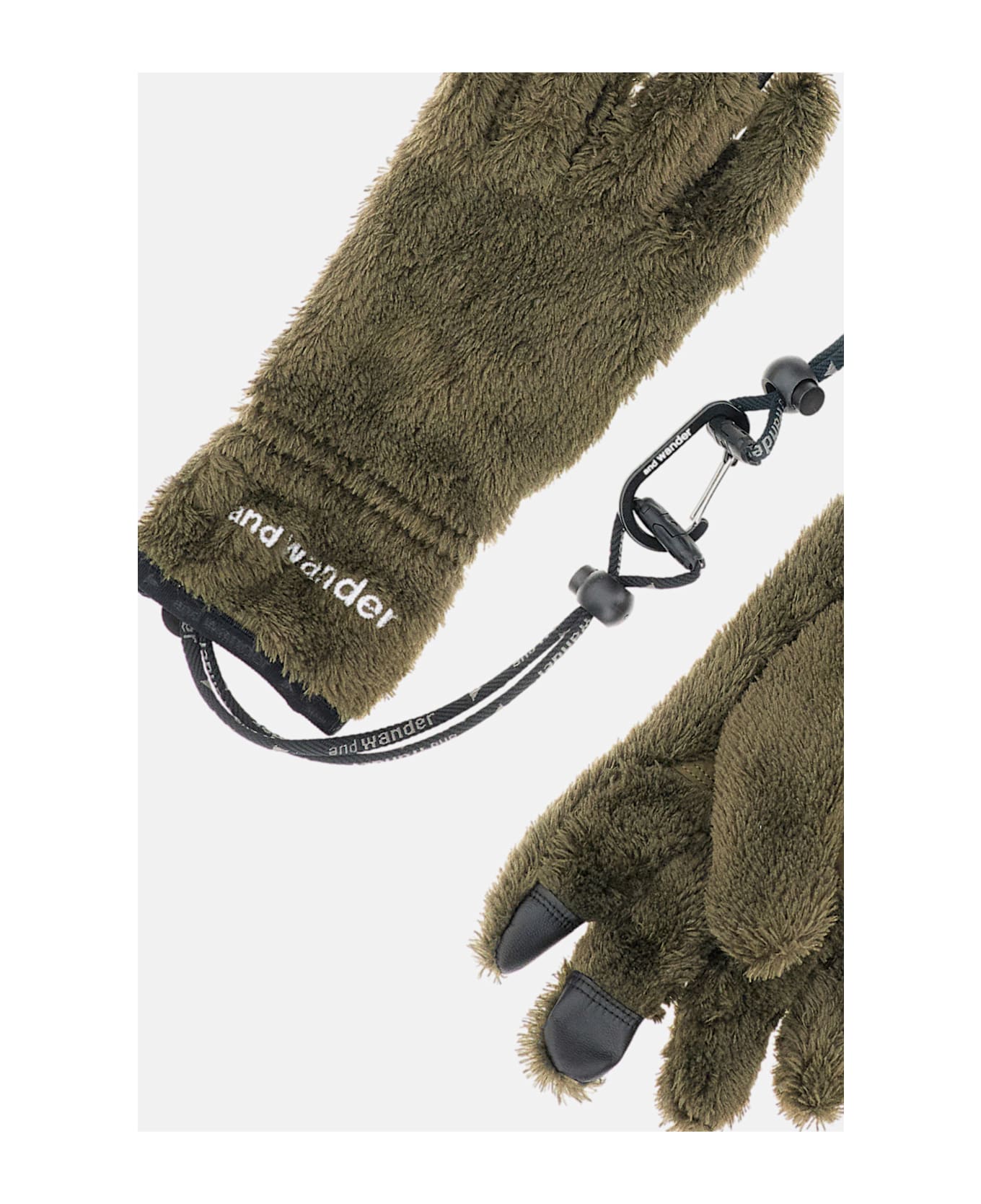And Wander Fleece Gloves - Green