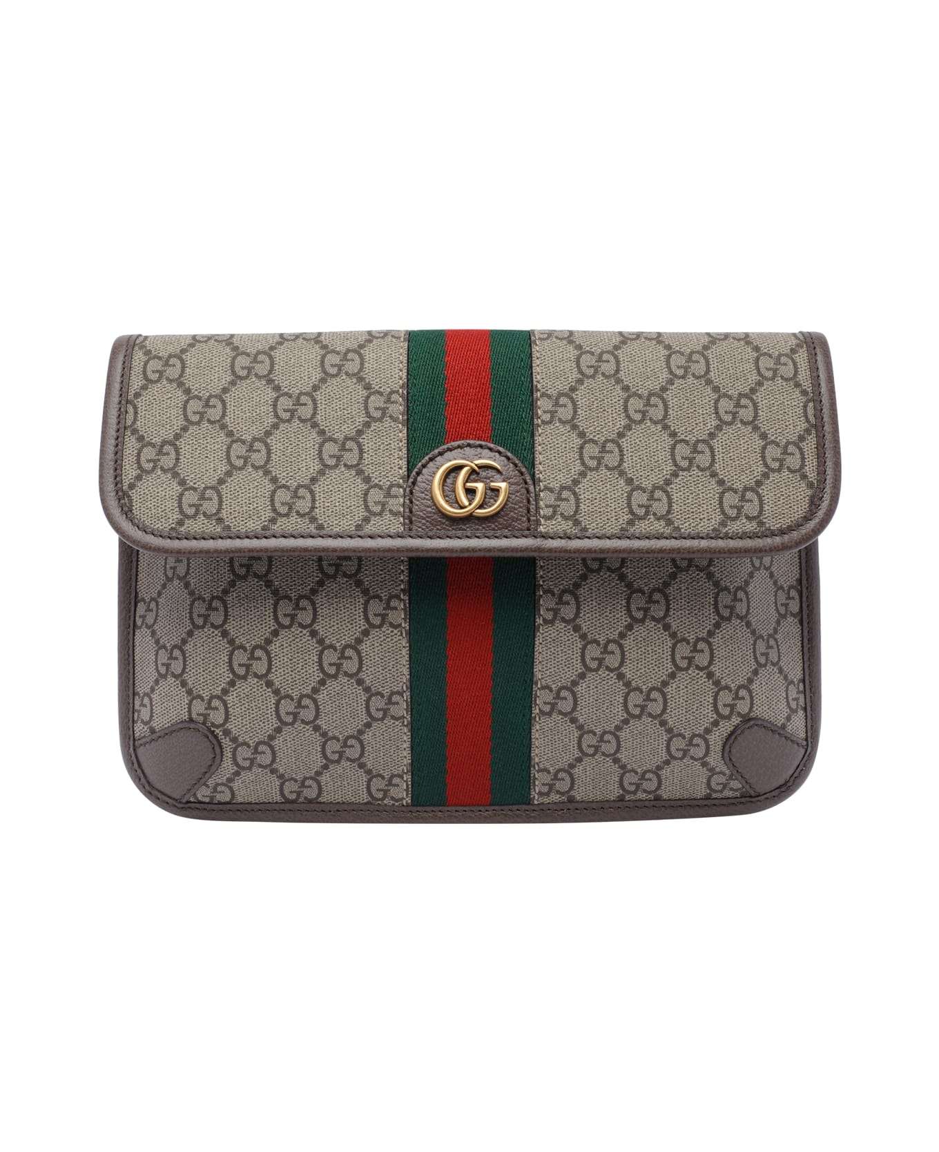 Gucci Small Gg Ophidia Belt Bag - Brown