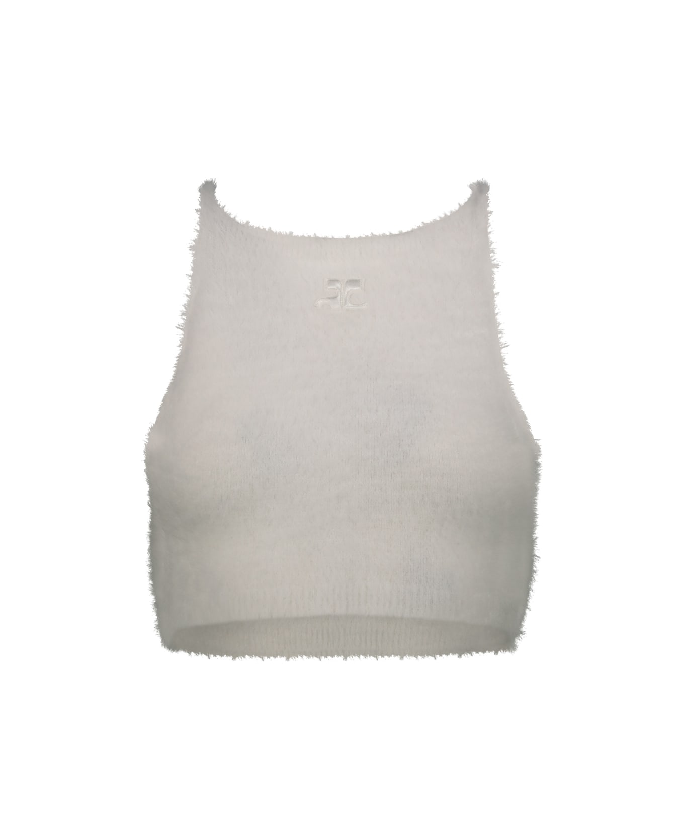 Courrèges Top Crop In White トップス