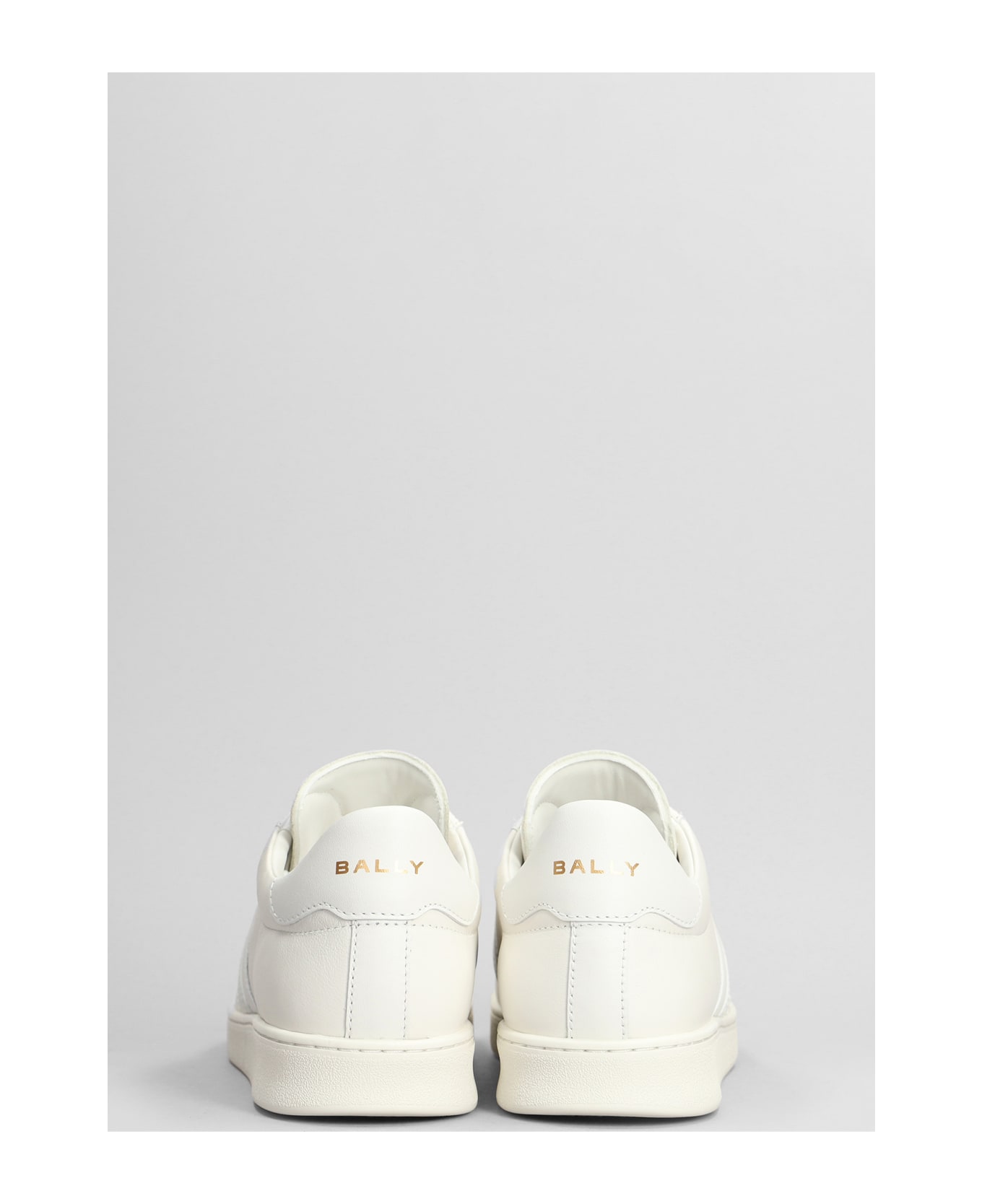 Bally White Leather Sneakers - White