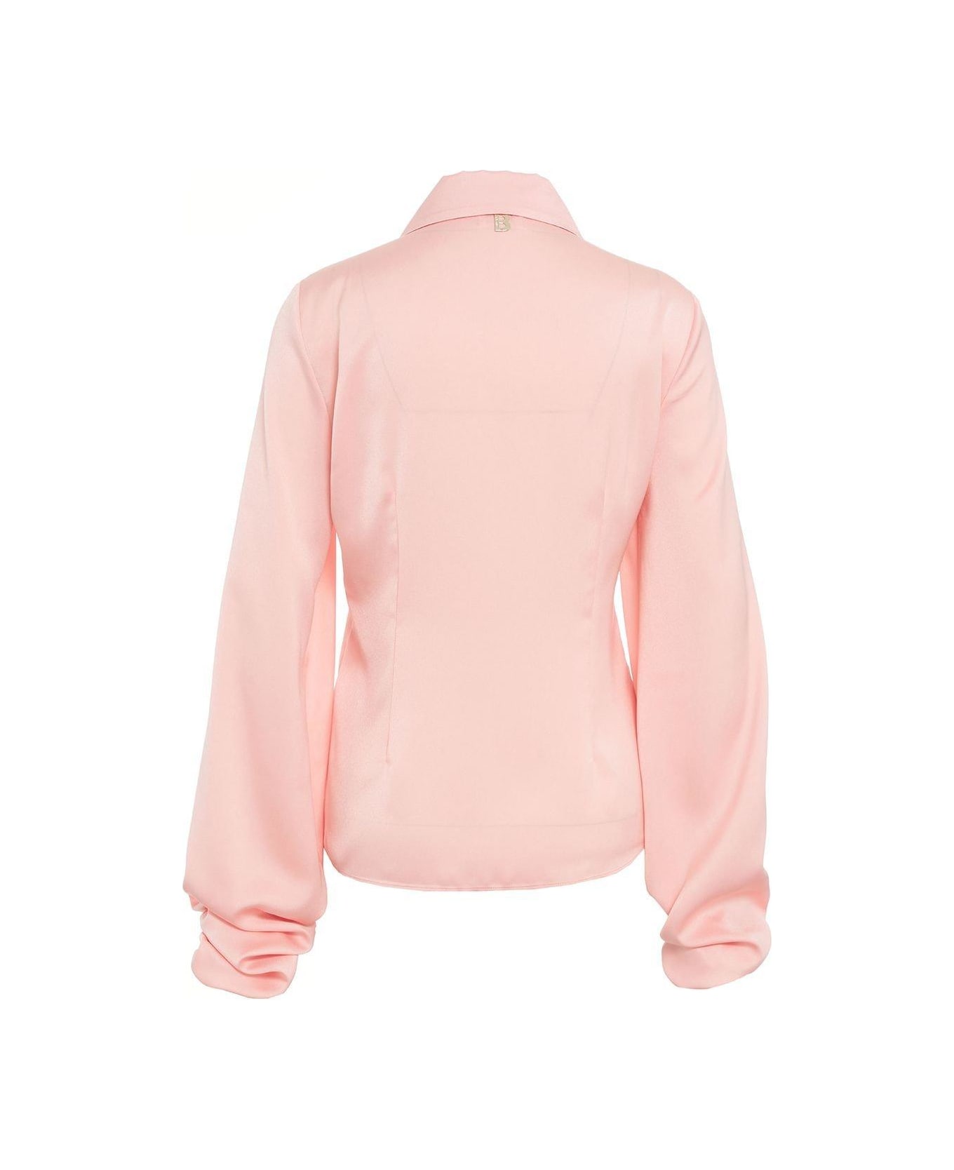 Blugirl Satin Button-up Shirt - Peach pearl シャツ