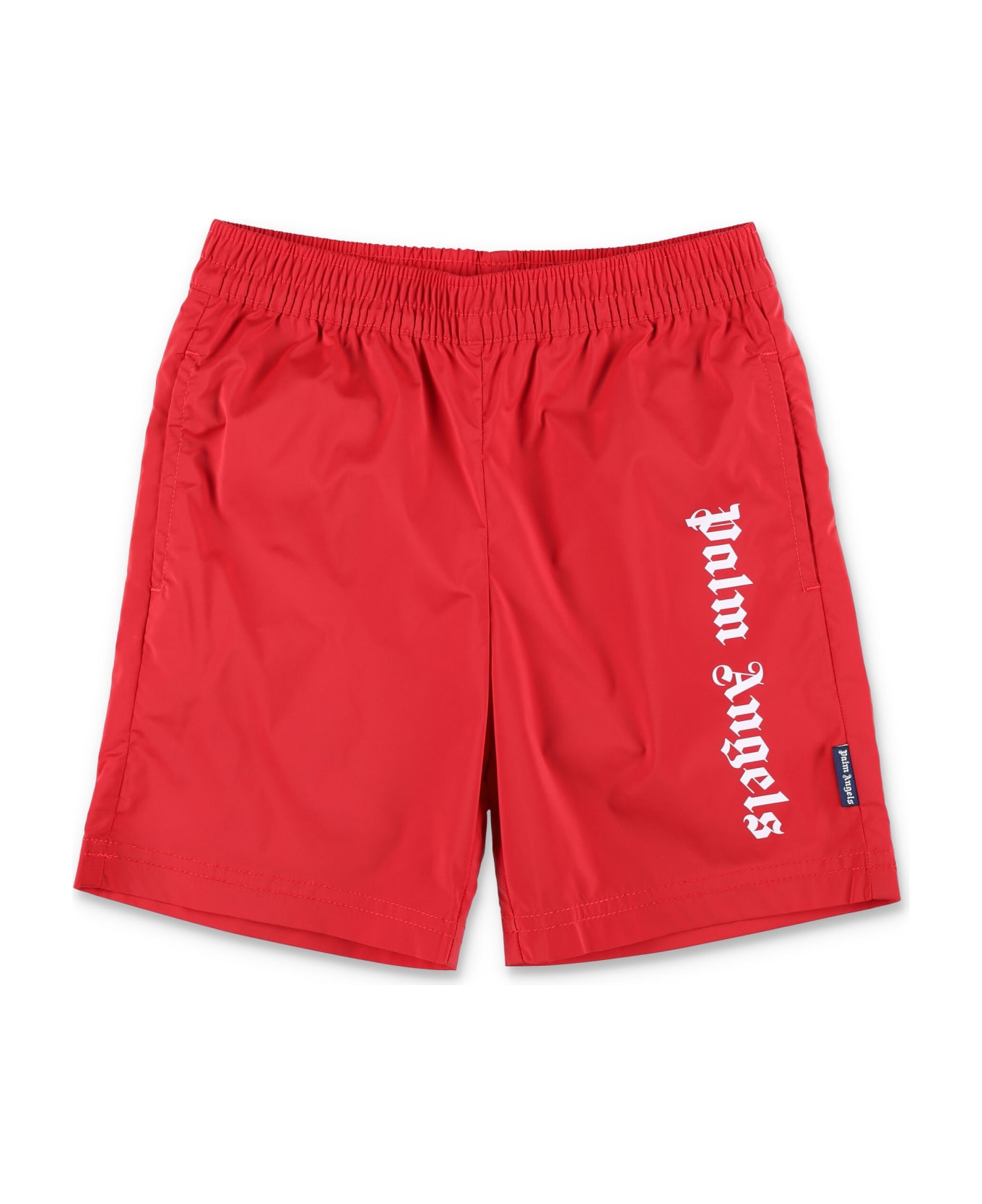 Palm Angels Overlogo Long Beachwear Short - RED