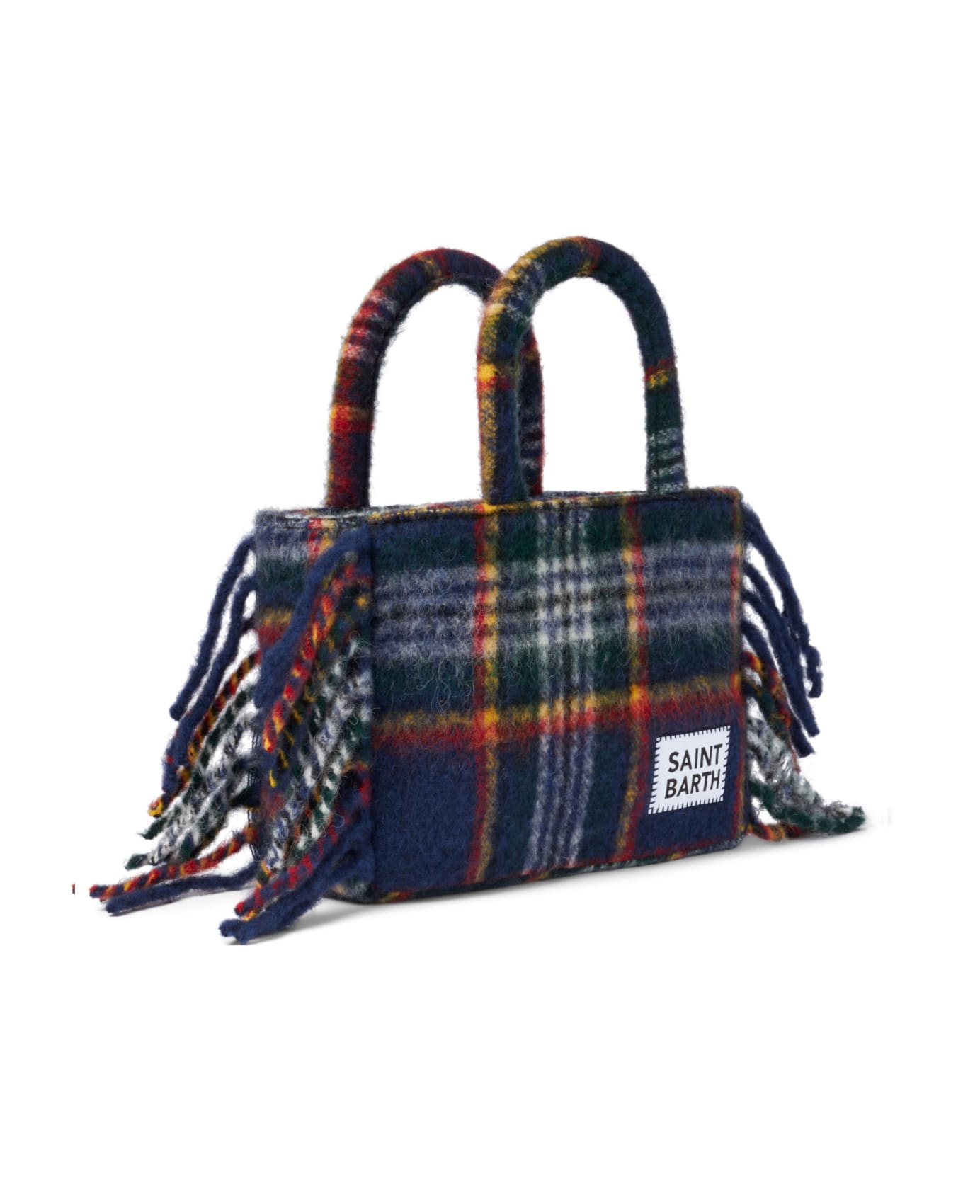 MC2 Saint Barth Colette Blanket Handbag With Tartan Print - MULTICOLOR
