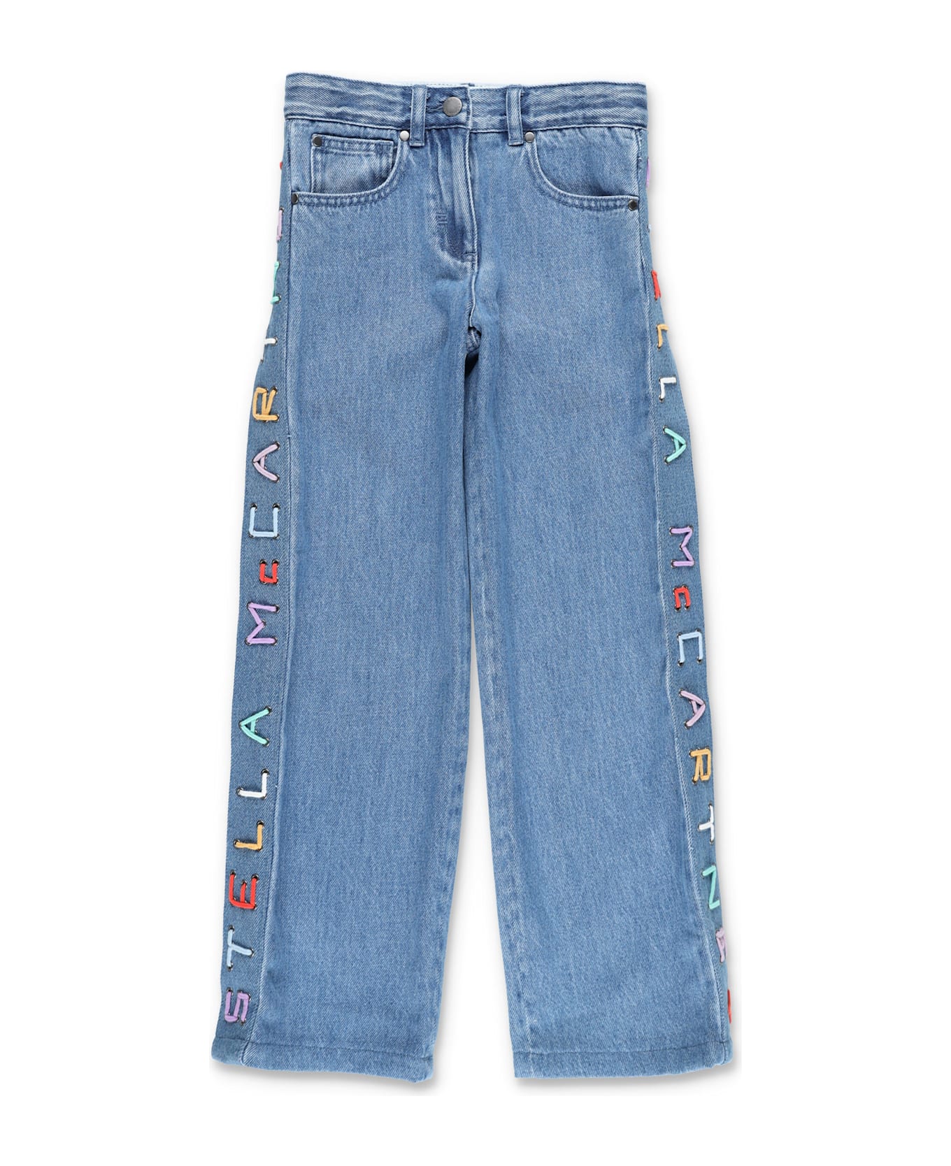 Stella McCartney Kids Kid - Logo Denim Pant - DENIM