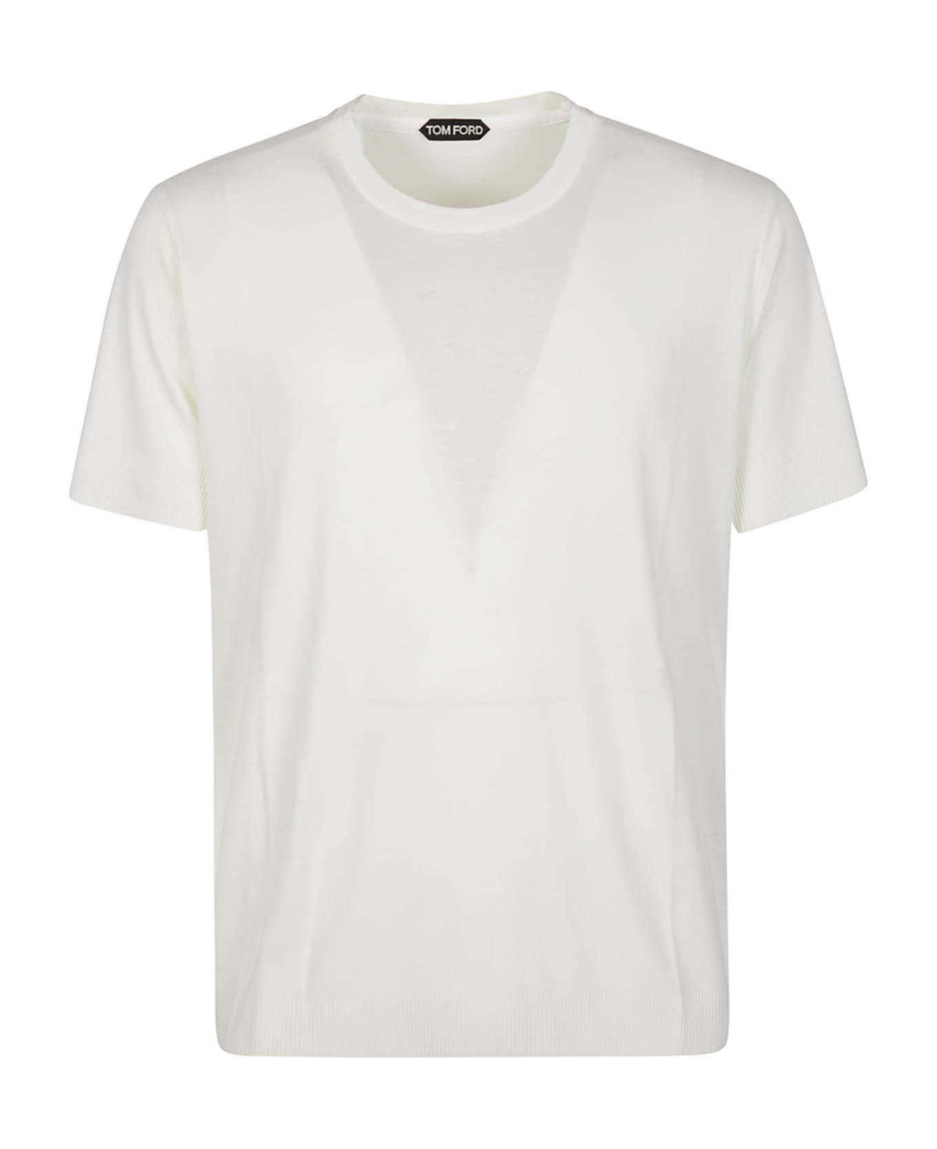 Tom Ford Placed Rib T-shirt - Optical White