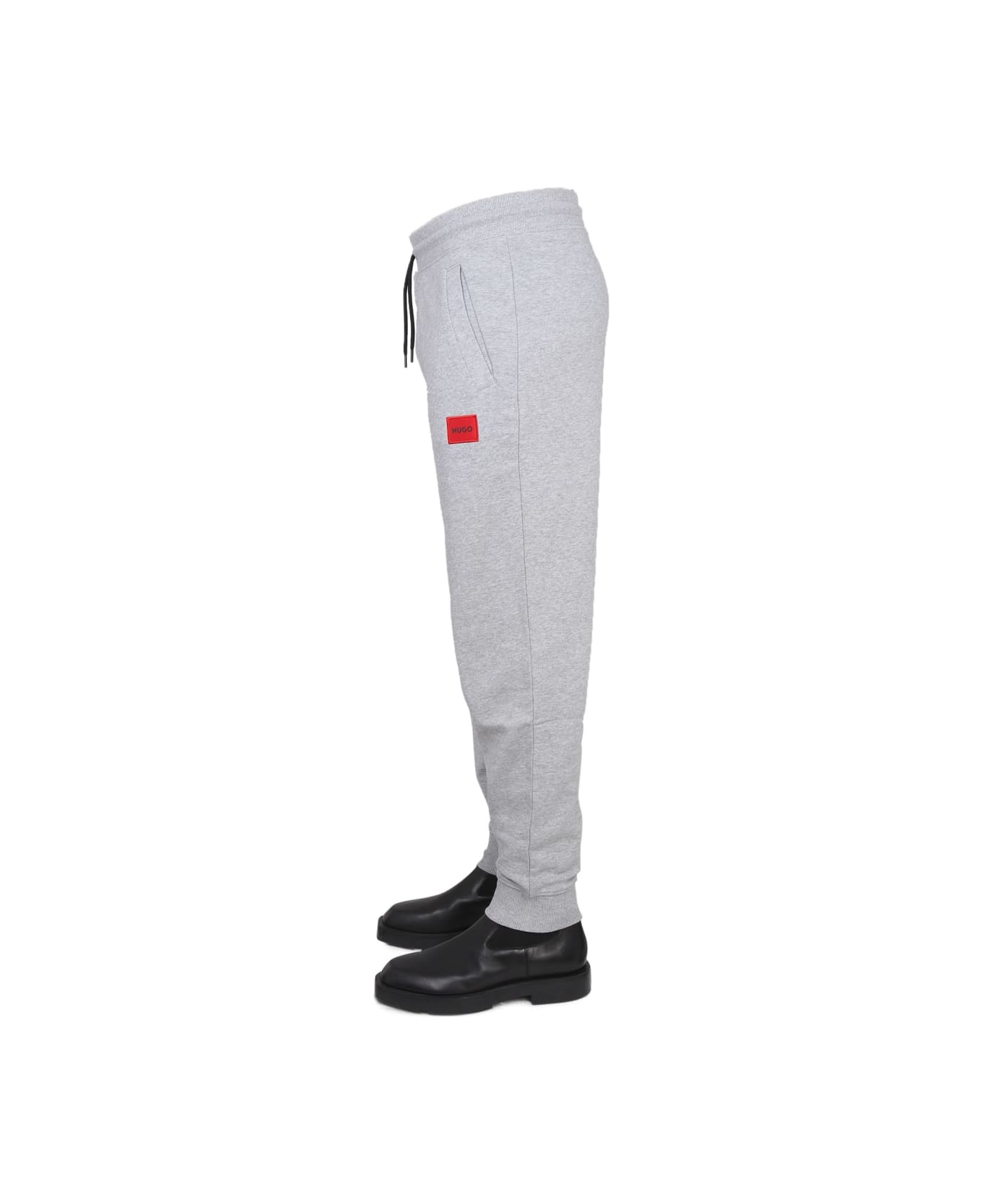 Hugo Boss Jogger Pants With Logo Embroidery - BLACK スウェットパンツ