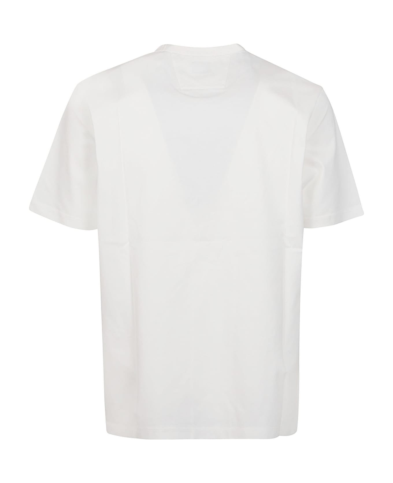 C.P. Company Metropolis Mercerized Jersey Logo Print T-shirt - White シャツ