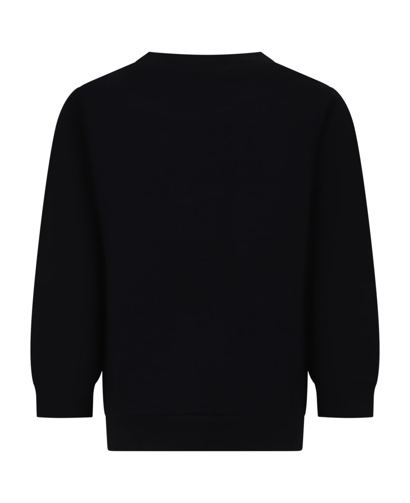 Balmain Black Sweatshirt For Kids With Logo - Black
