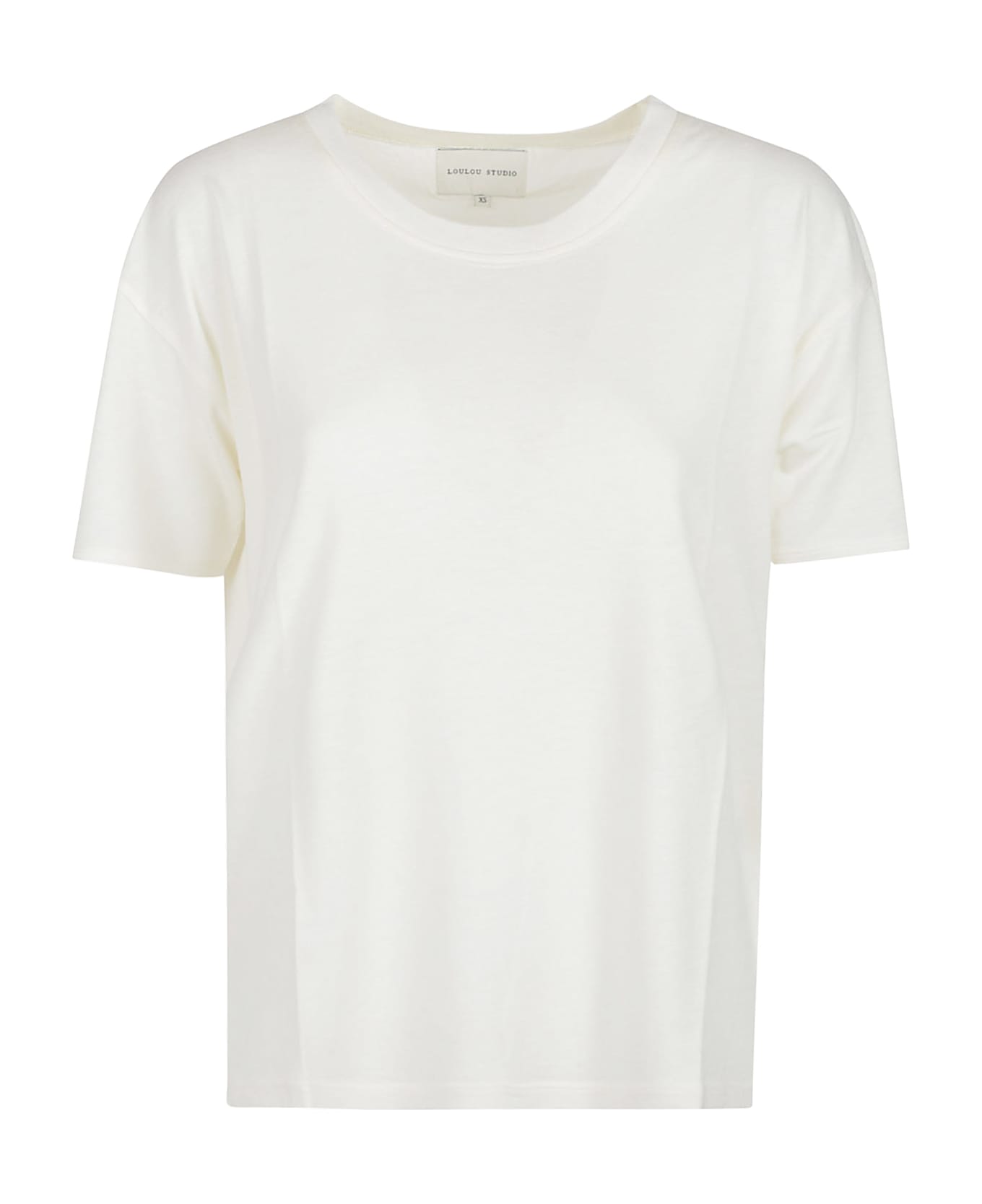 Loulou Studio Ezra Short Sleeved T-shirt - Ivory