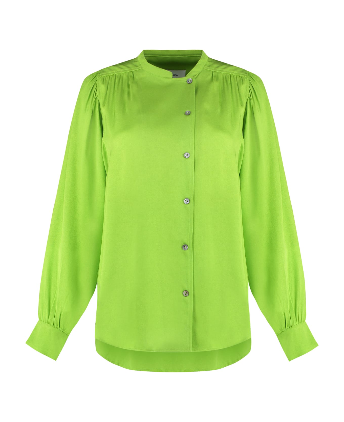 Yves Salomon Crêpe Blouse - green