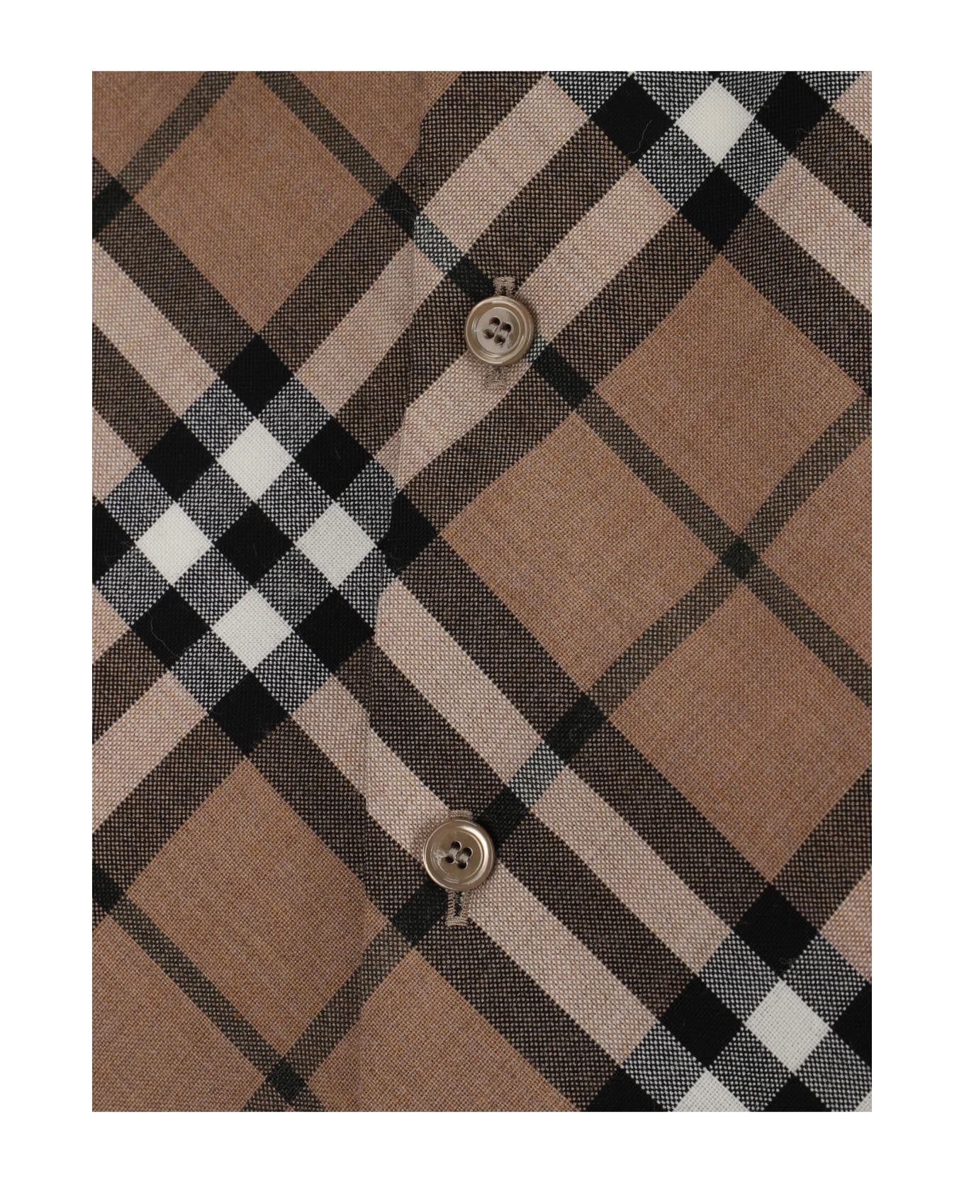 Burberry Beige Check Cotton Shirt - LINDENIPCHECK