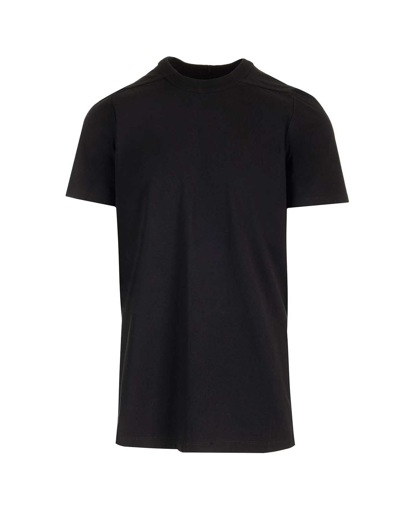 Rick Owens Black Cotton T-shirt - BLACK