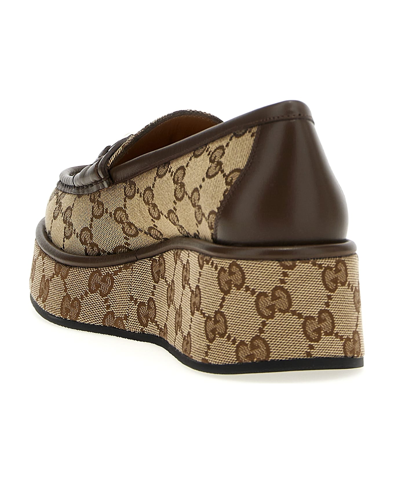 Gucci 'original Gg' Loafers - Beige-ebony/new Acer