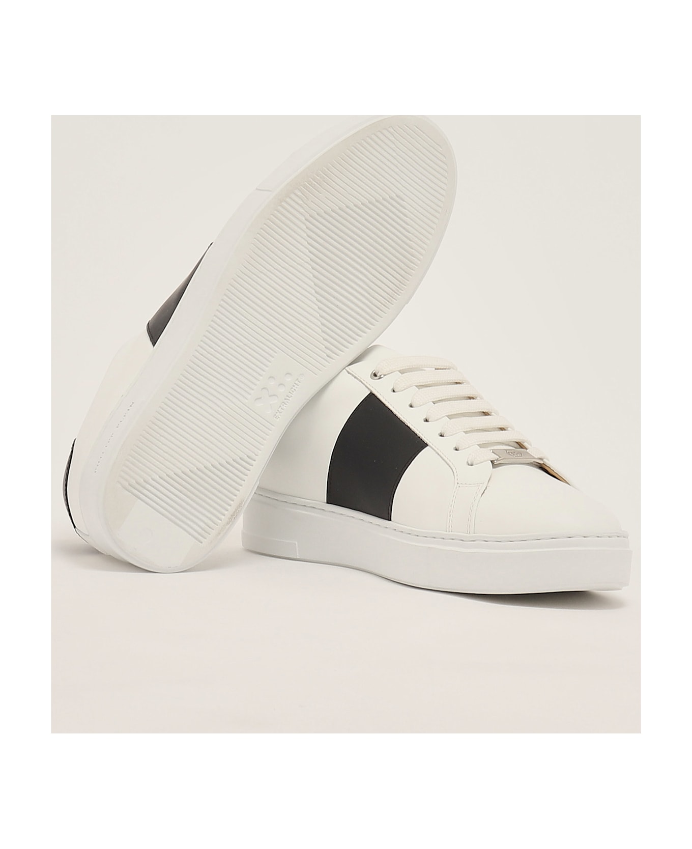 Philipp Plein Lo-top Nappa Sneaker - B.CO TAB NERO