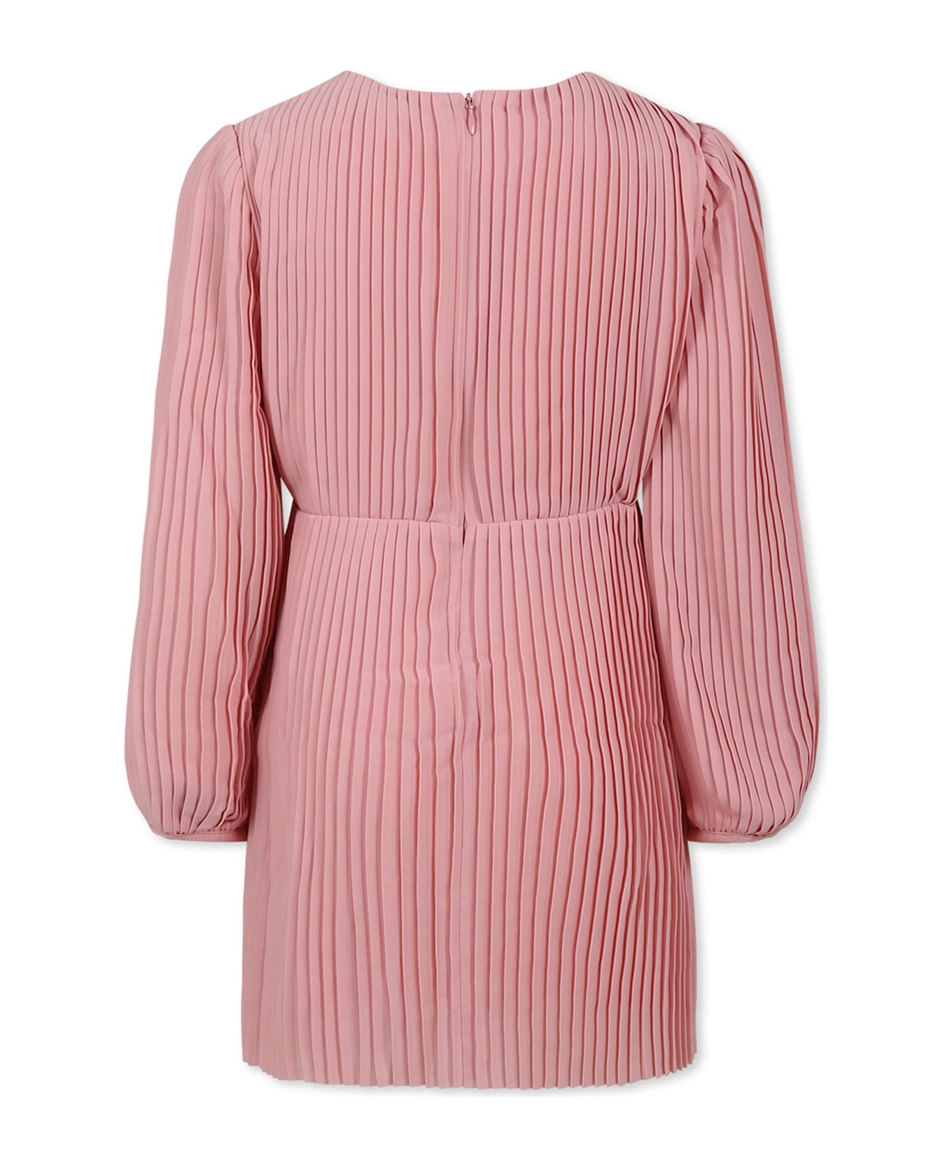 Calvin Klein Pink Dress For Girl With Logo - Pink