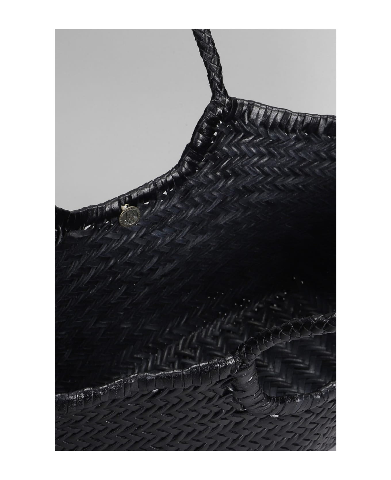 Dragon Diffusion Nantucket Basket Big Tote In Black Leather - black