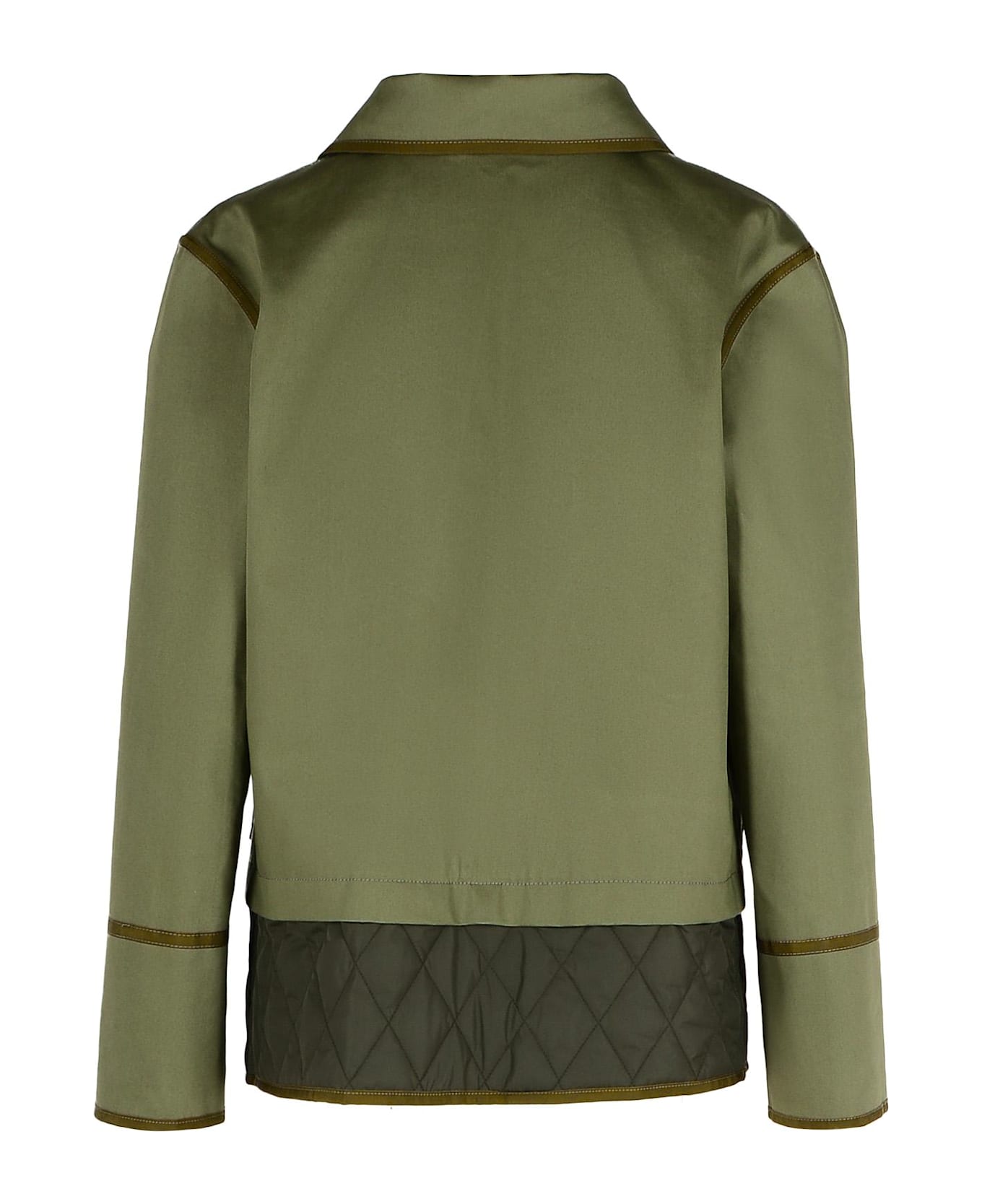 Fay Green Cotton Blend Jacket - Green