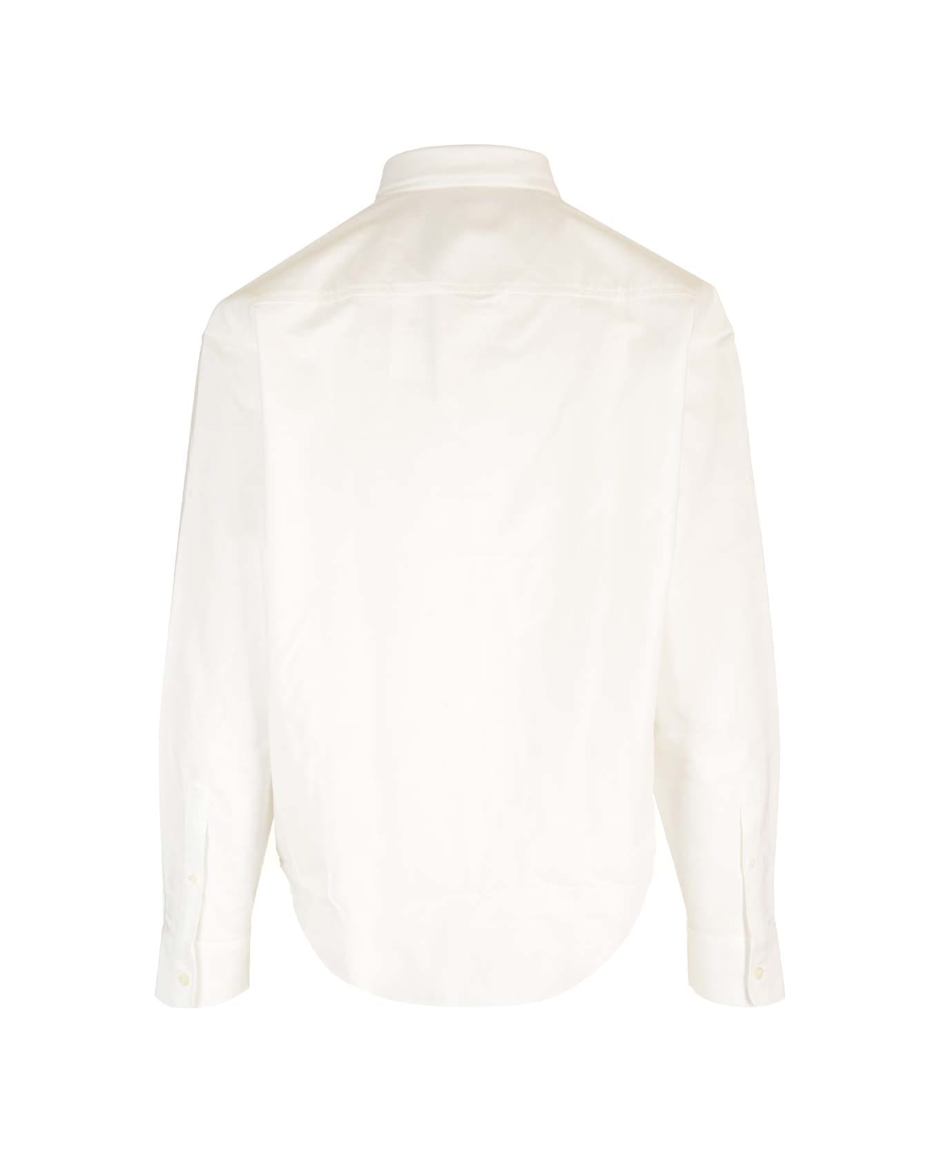 Ami Alexandre Mattiussi Cotton 'boxy Fit' Shirt - WHITE