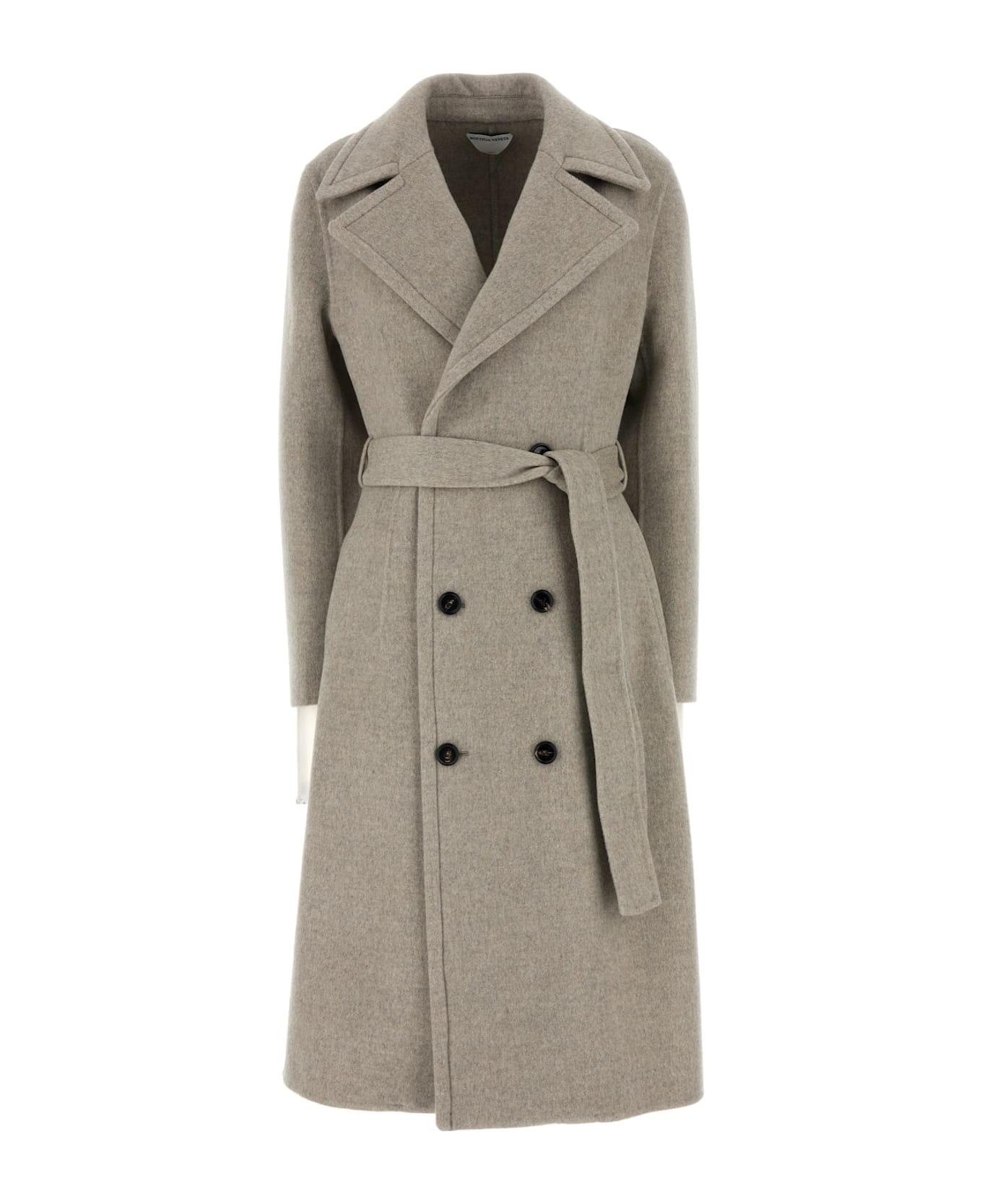 Bottega Veneta Belted Coat - RIVERBEDMELANGE