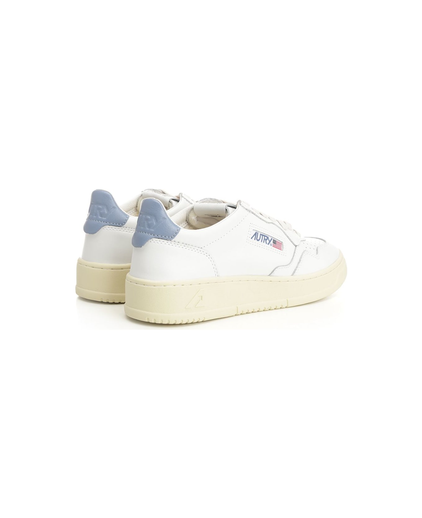 Autry 'medalist Low' Sneaker - WHITE/BLUE