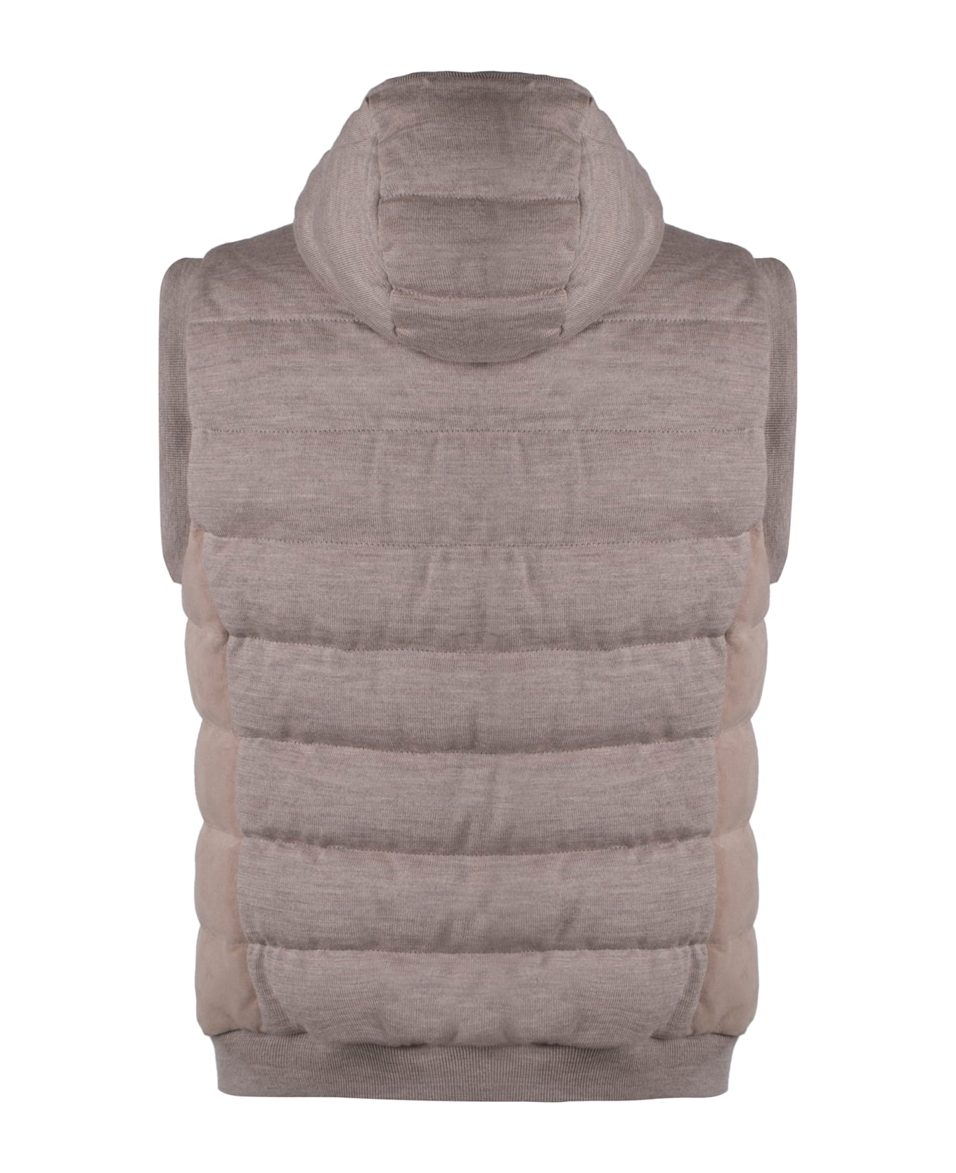Moorer Vermeer Hooded Bodywarmer - Sand