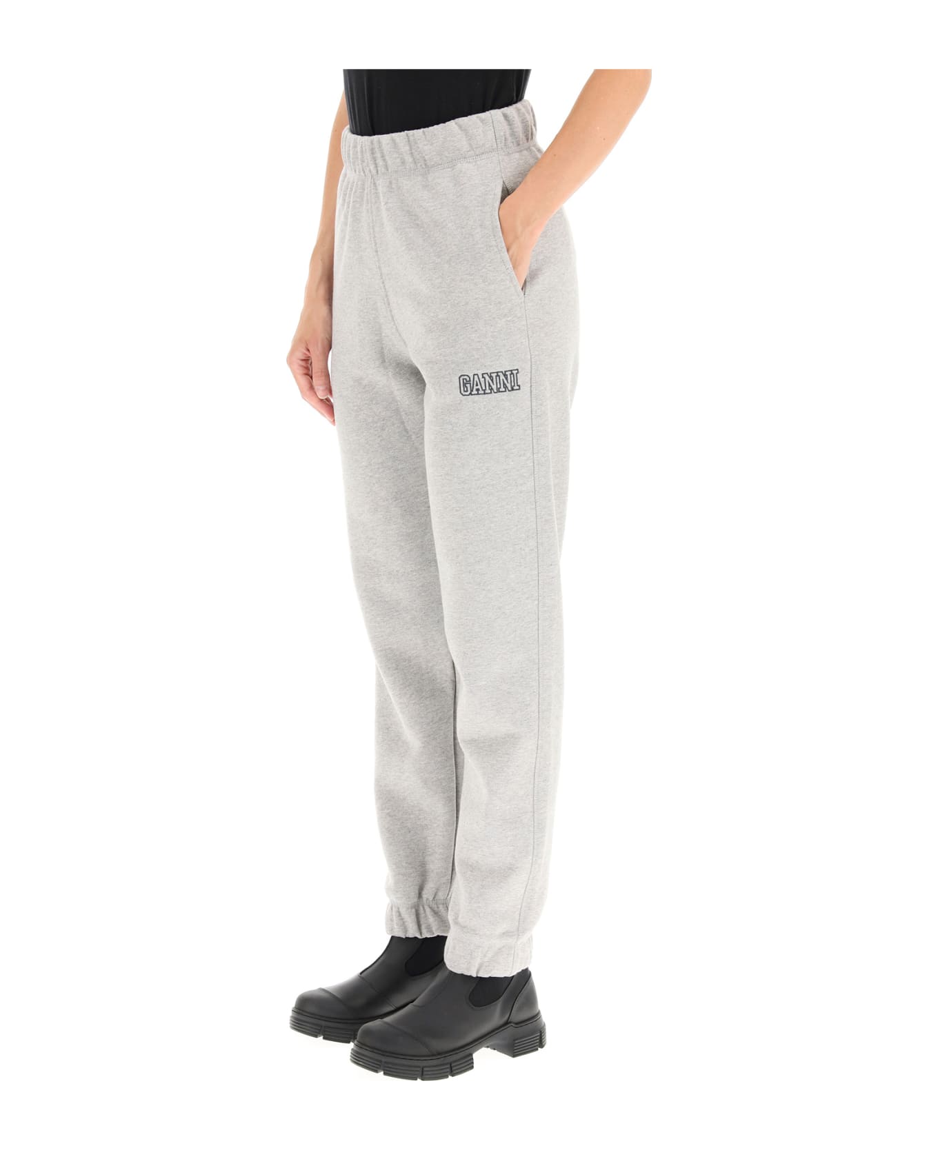 Ganni Isoli Software Joggers - PALOMA MELANGE (Grey)