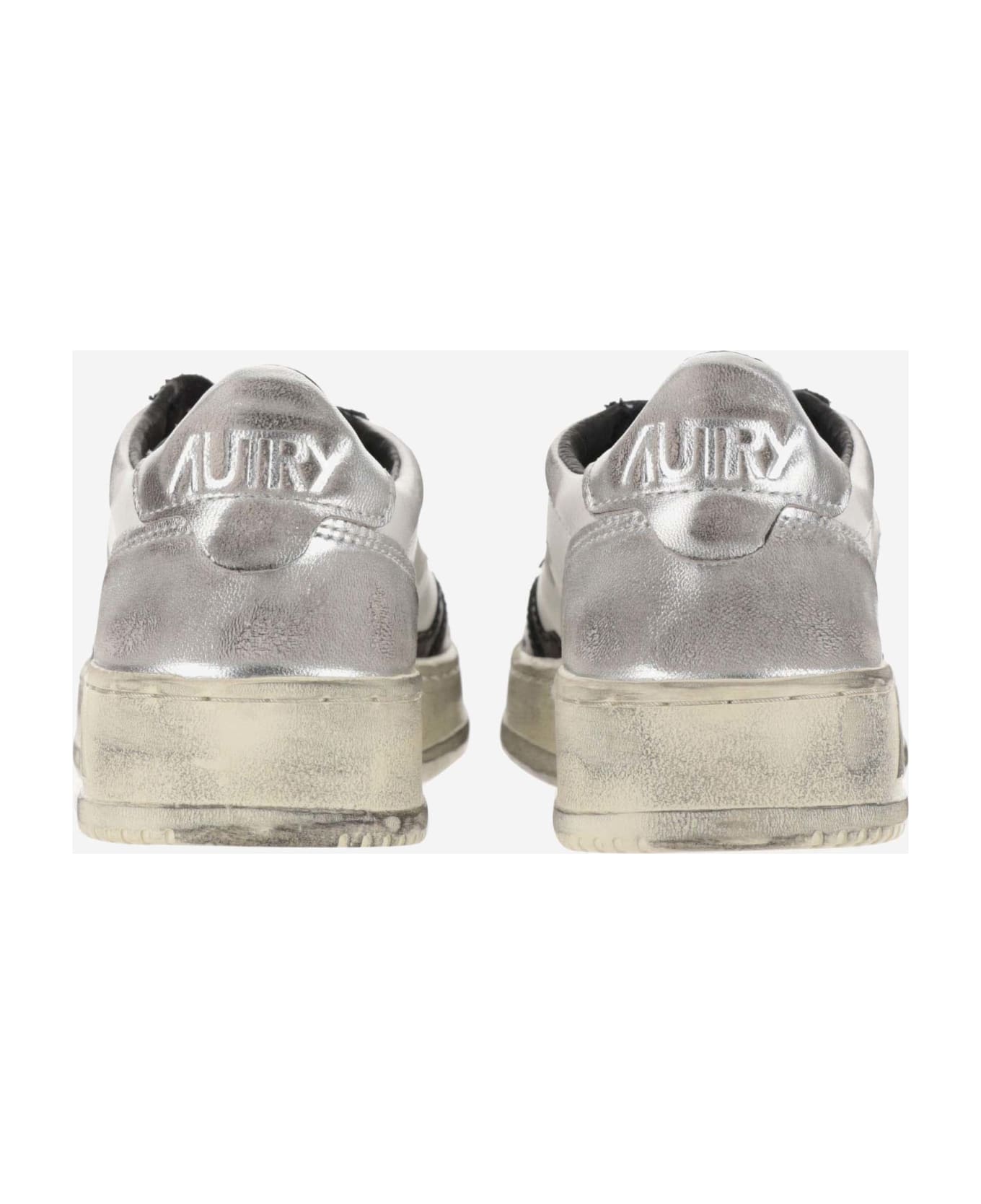 Autry Super Vintage Color-block Sneakers - Bianco/Nero