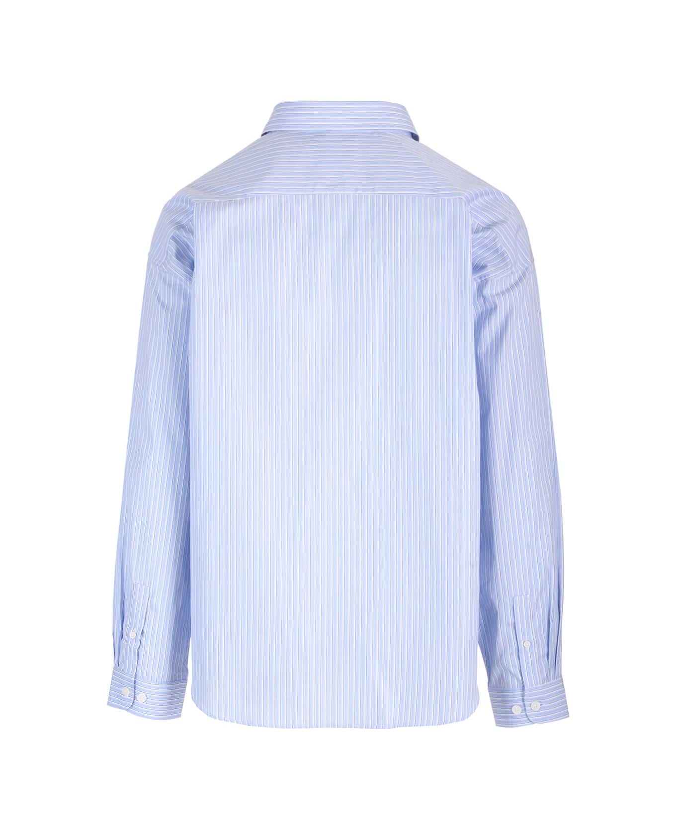 Givenchy Striped Button-down Shirt - AZURE