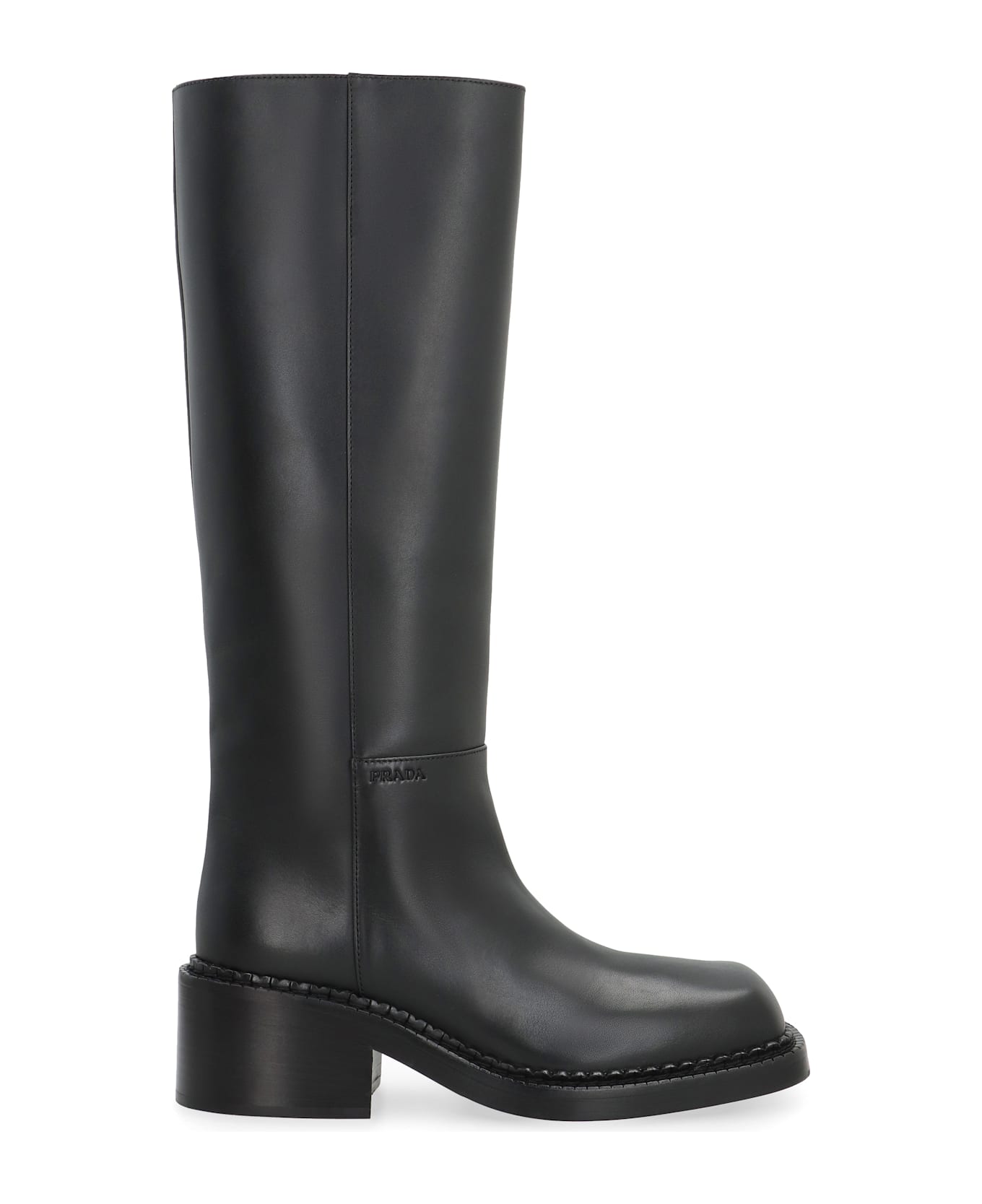 Prada Leather Boots - Nero