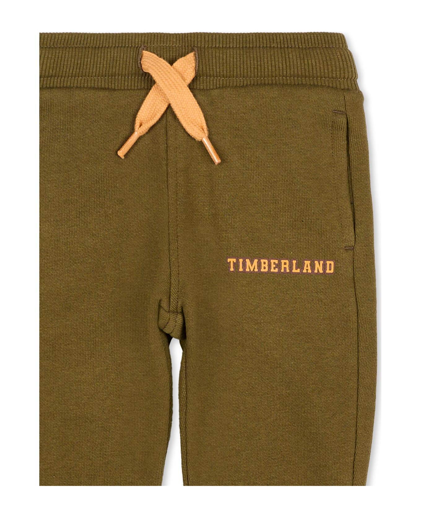 Timberland Green Sweatshirt For Baby Boy With Logo - Green