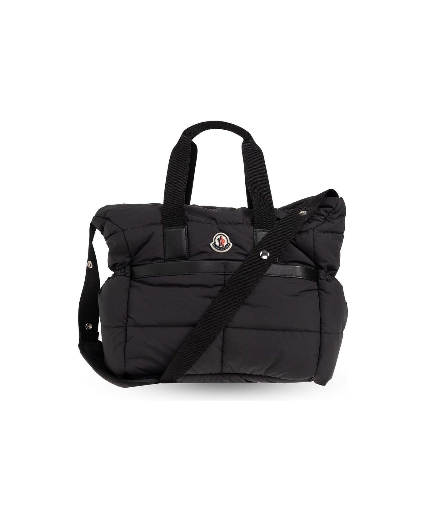 Moncler Logo-patch Zipped Changing Bag - Black