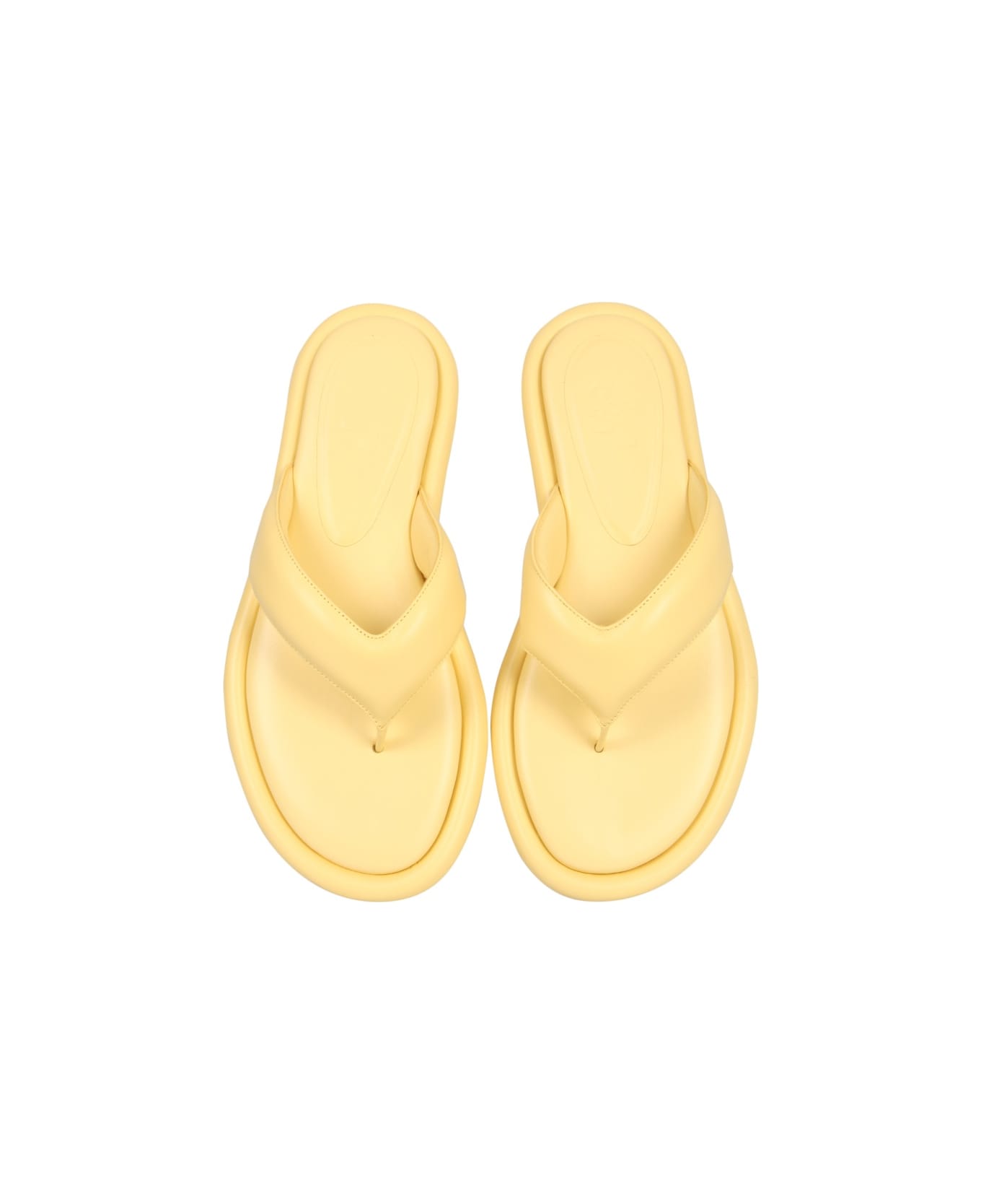 GIA BORGHINI Gia 5 Puffy Flat Sandals - YELLOW