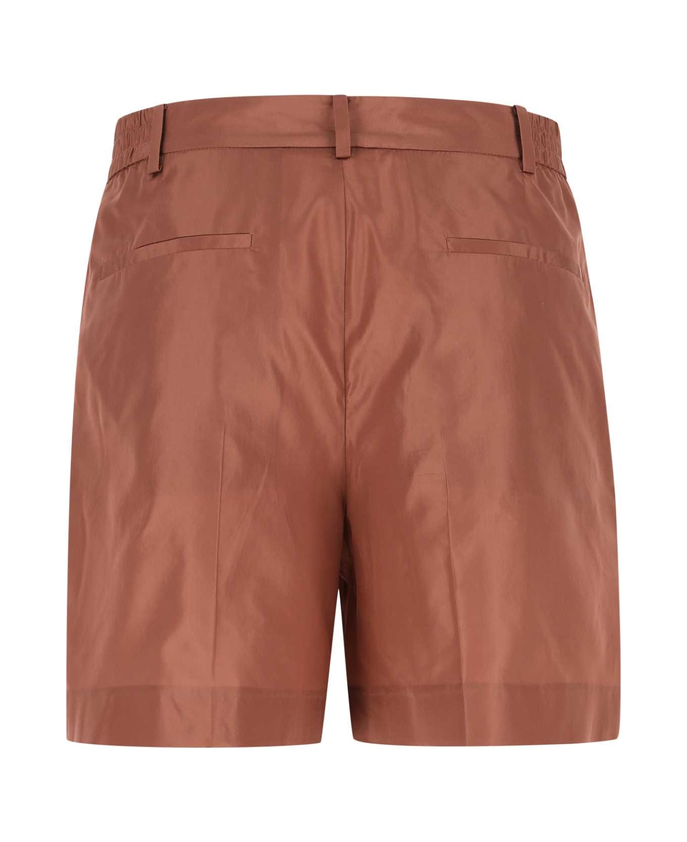 Valentino Garavani Copper Silk Bermuda Shorts - 956