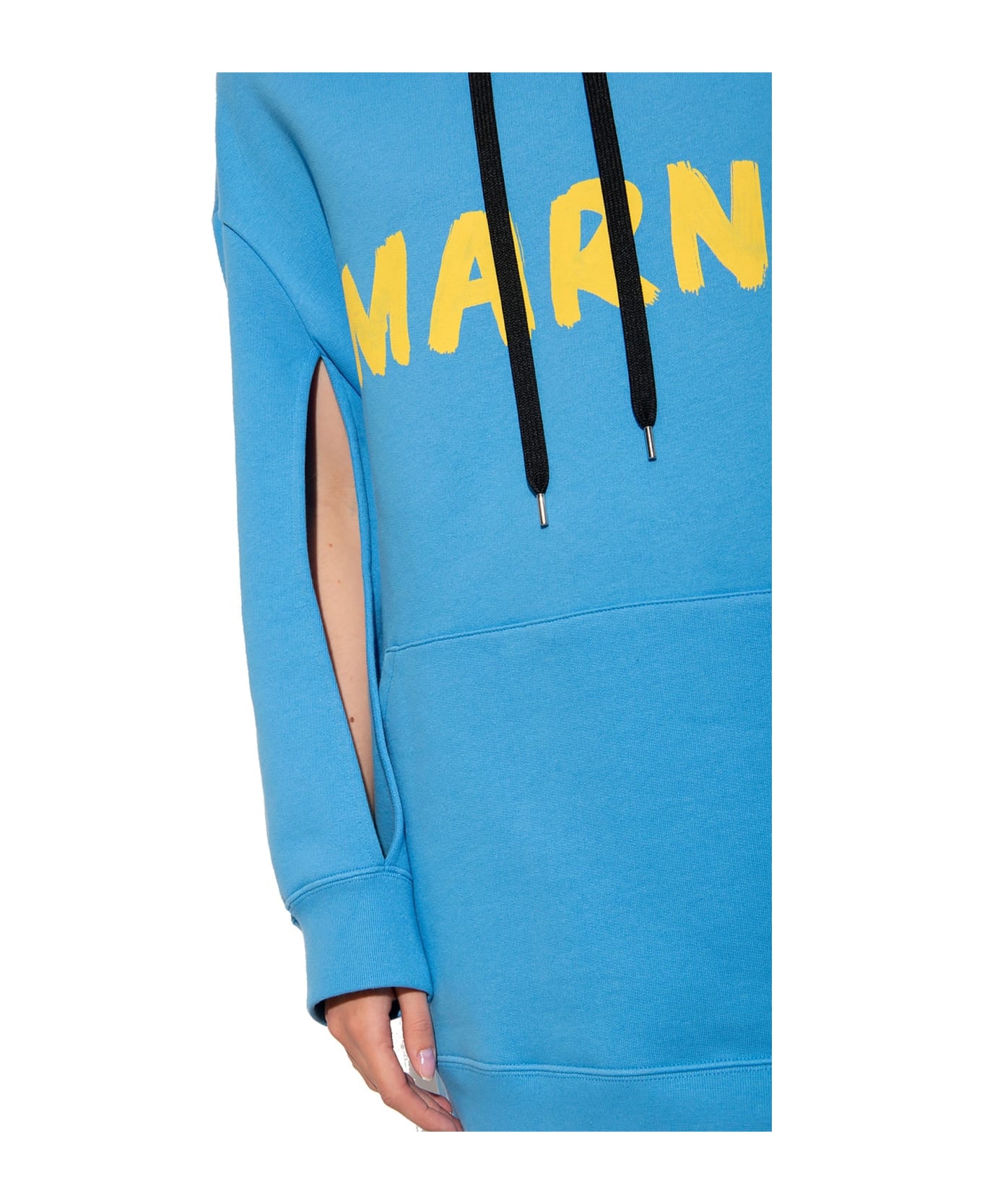 Marni Oversize Hooded Sweatshirt - Blue フリース