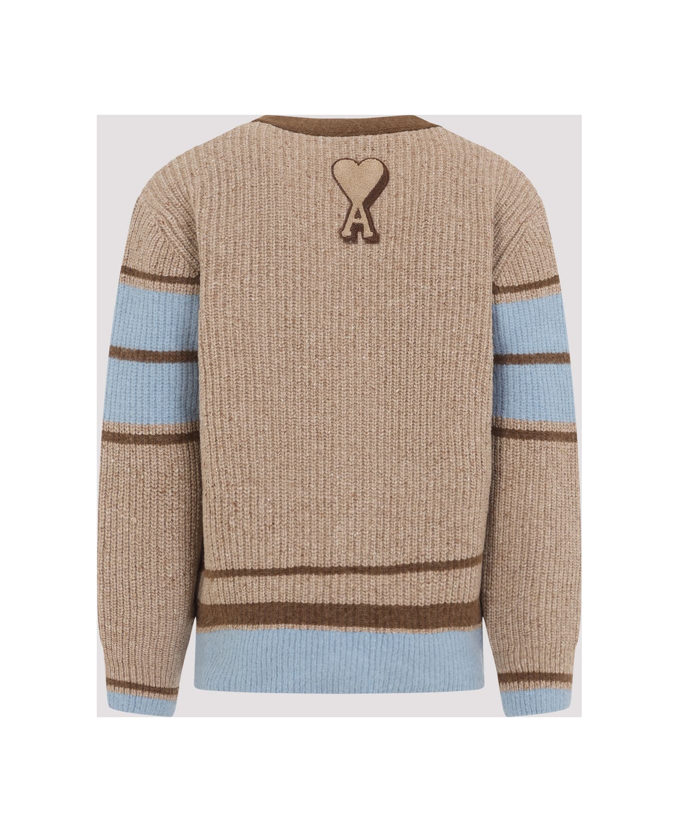 Ami Alexandre Mattiussi College Cardigan - Camel