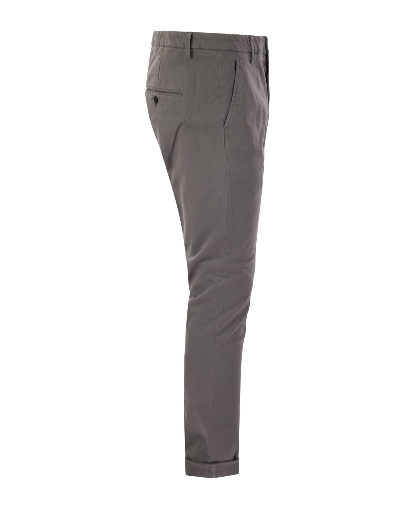 Dondup Gaubert - Slim-fit Gabardine Trousers - Grey
