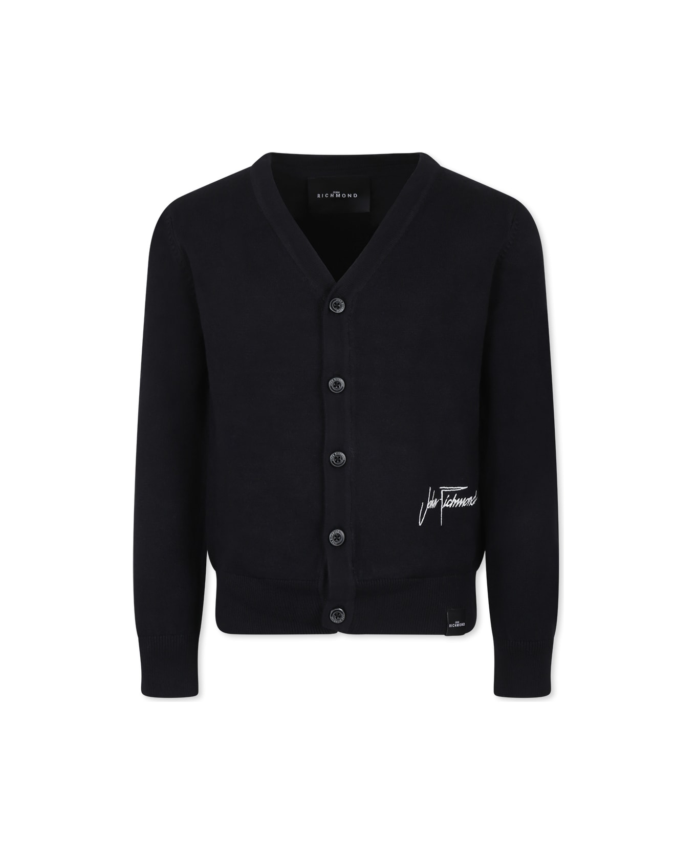 Richmond Black Cardigan For Boy - Black