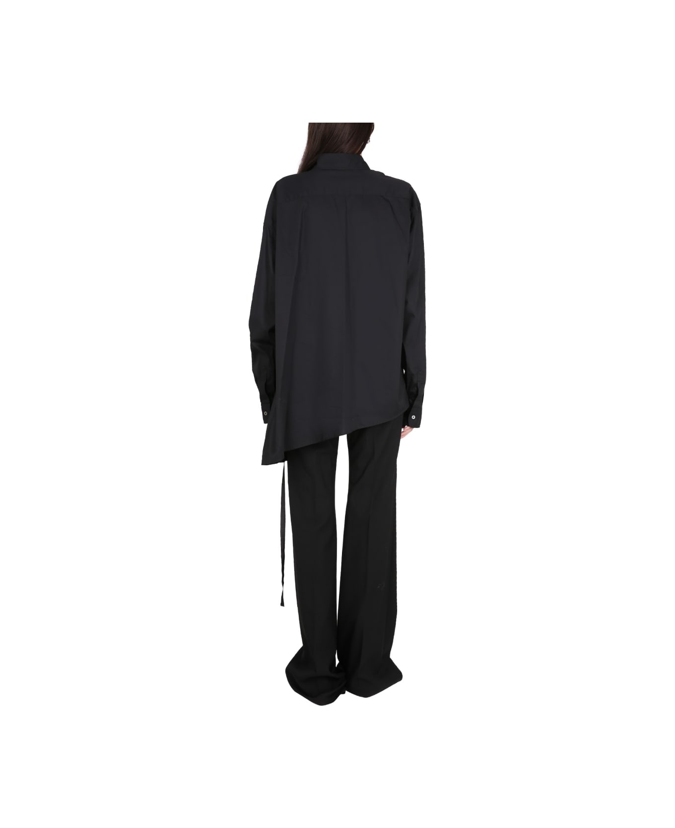 Ann Demeulemeester Asymmetrical Shirt - BLACK