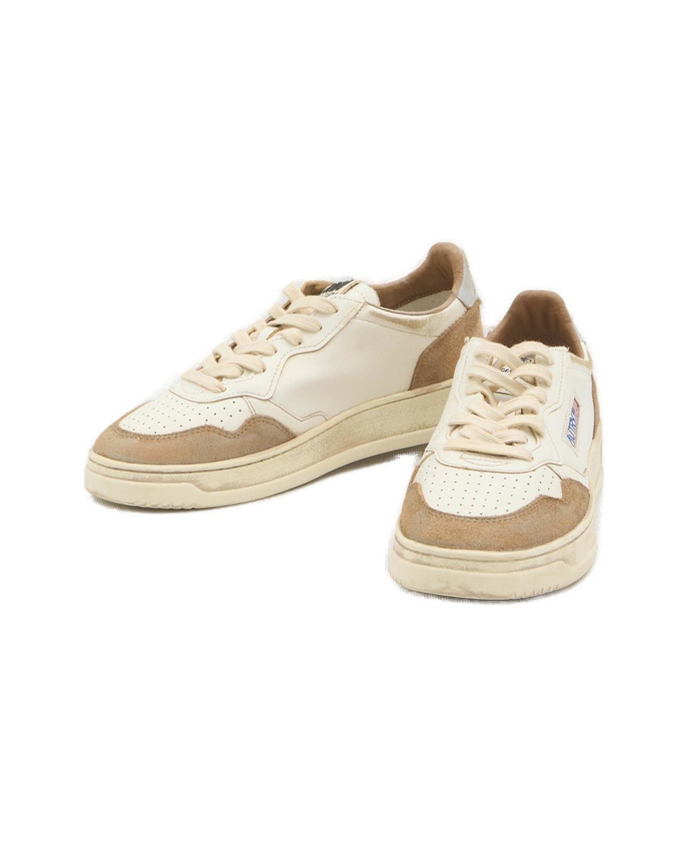 Autry Medalist Super Vintage Low-top Sneakers - Leat/suede cogn/micr