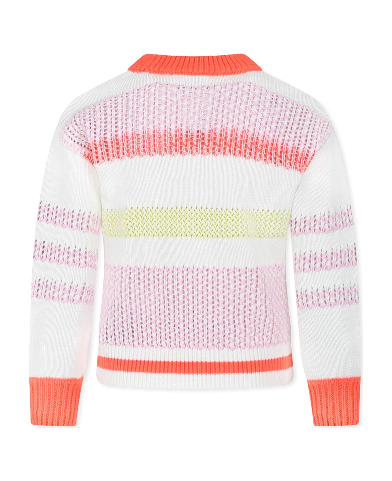 Rykiel Enfant Ivory Sweater For Girl With Logo - Ivory