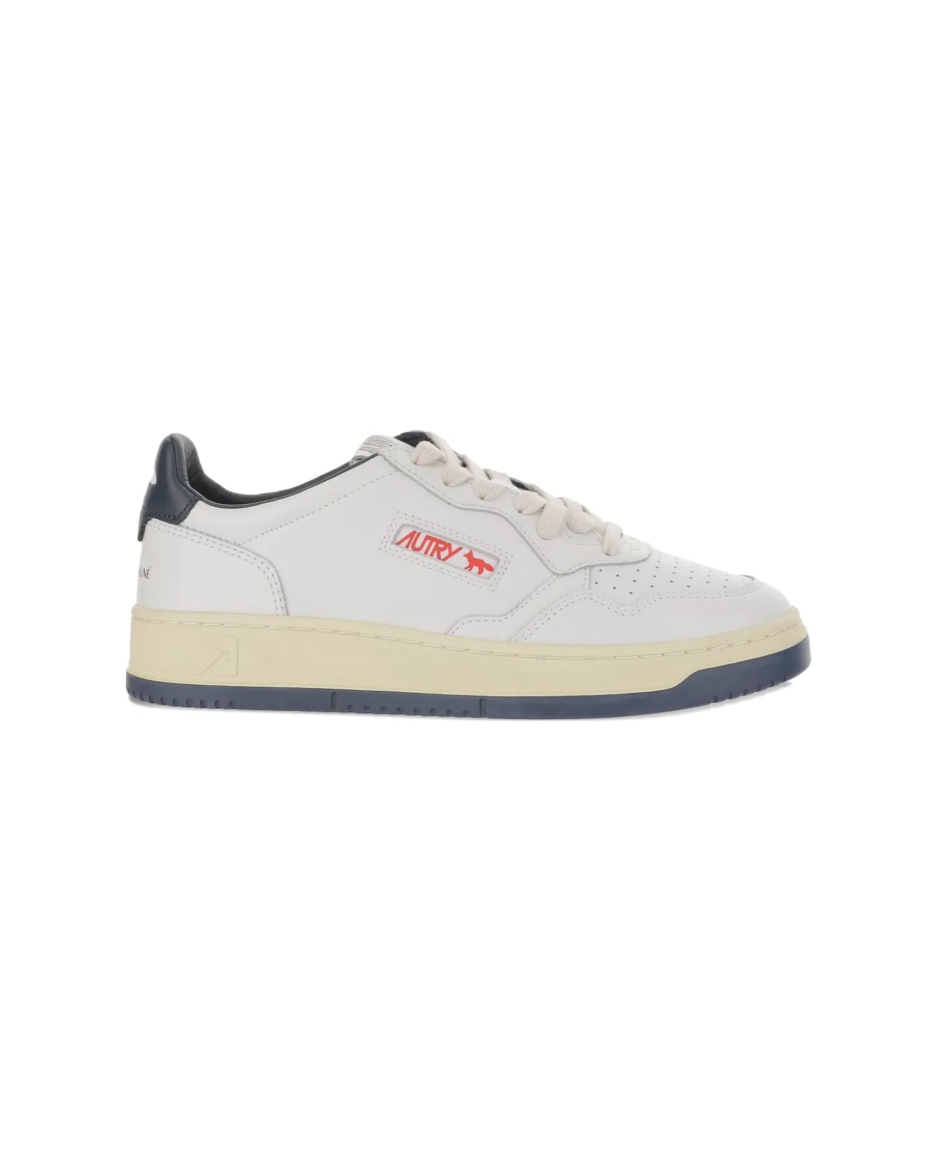 Autry Medalist Lowm Kitsune Wht Blue - Wht Blue