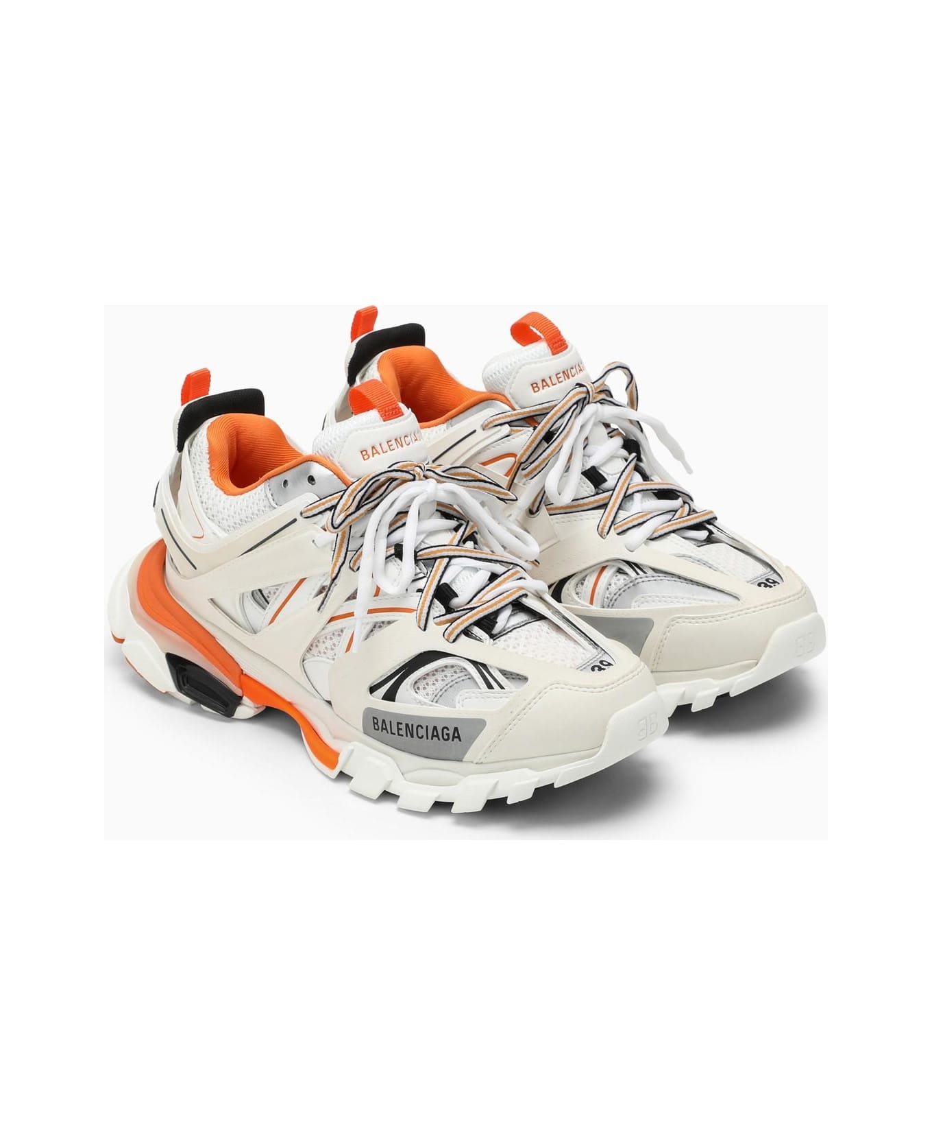 Balenciaga Track White\/orange Trainer - BIANCO